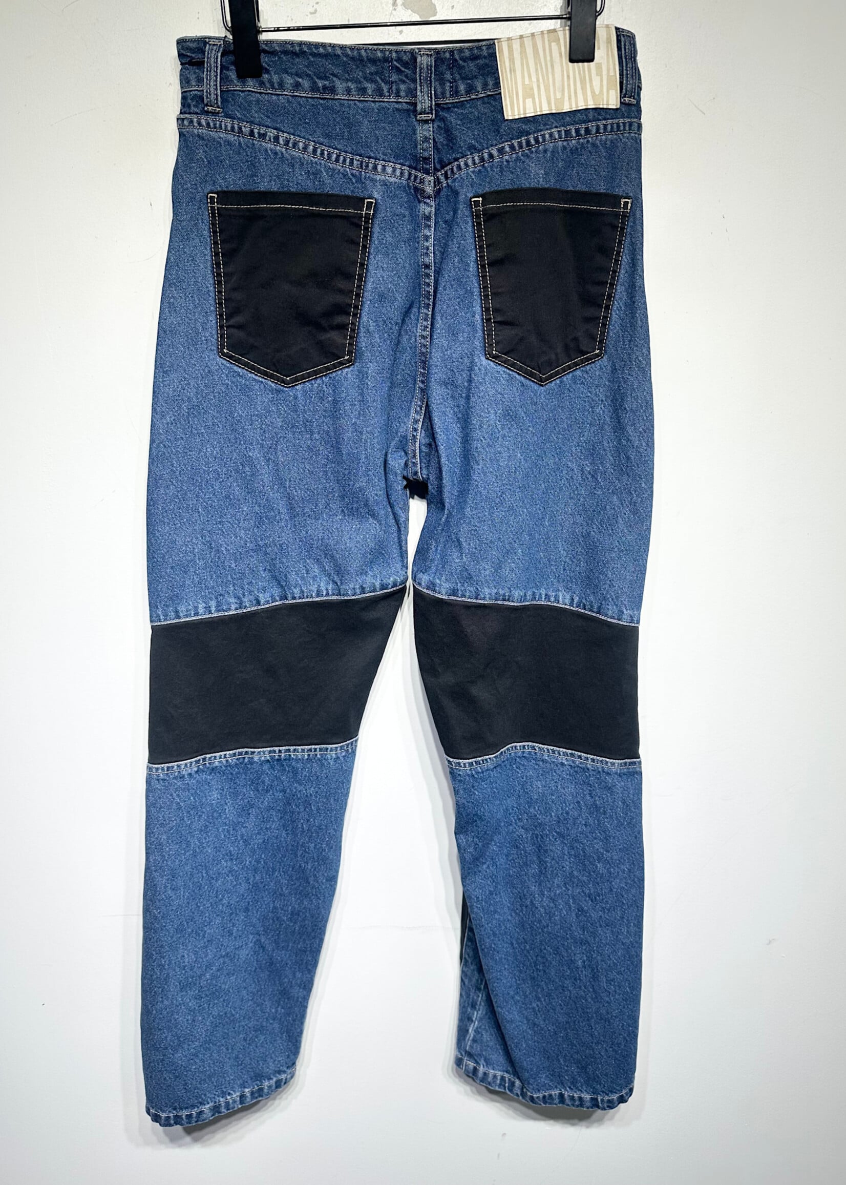 Mandinga Dark Blue Black Paneled Jeans Fem 31