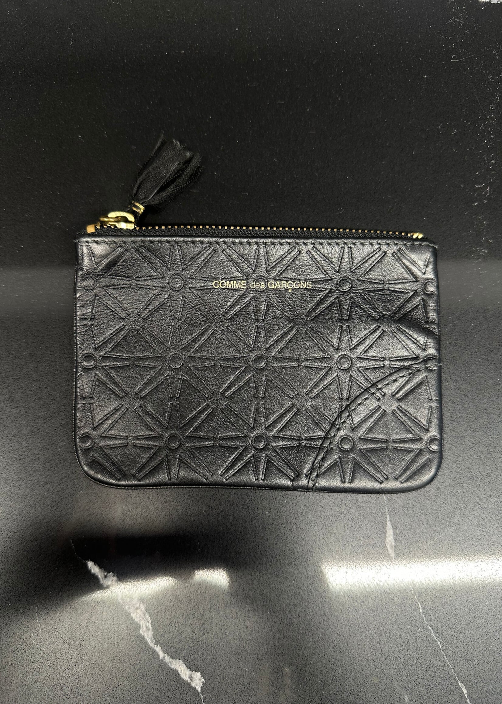 Comme Des Garcons Black Pattern Coin Wallet OS