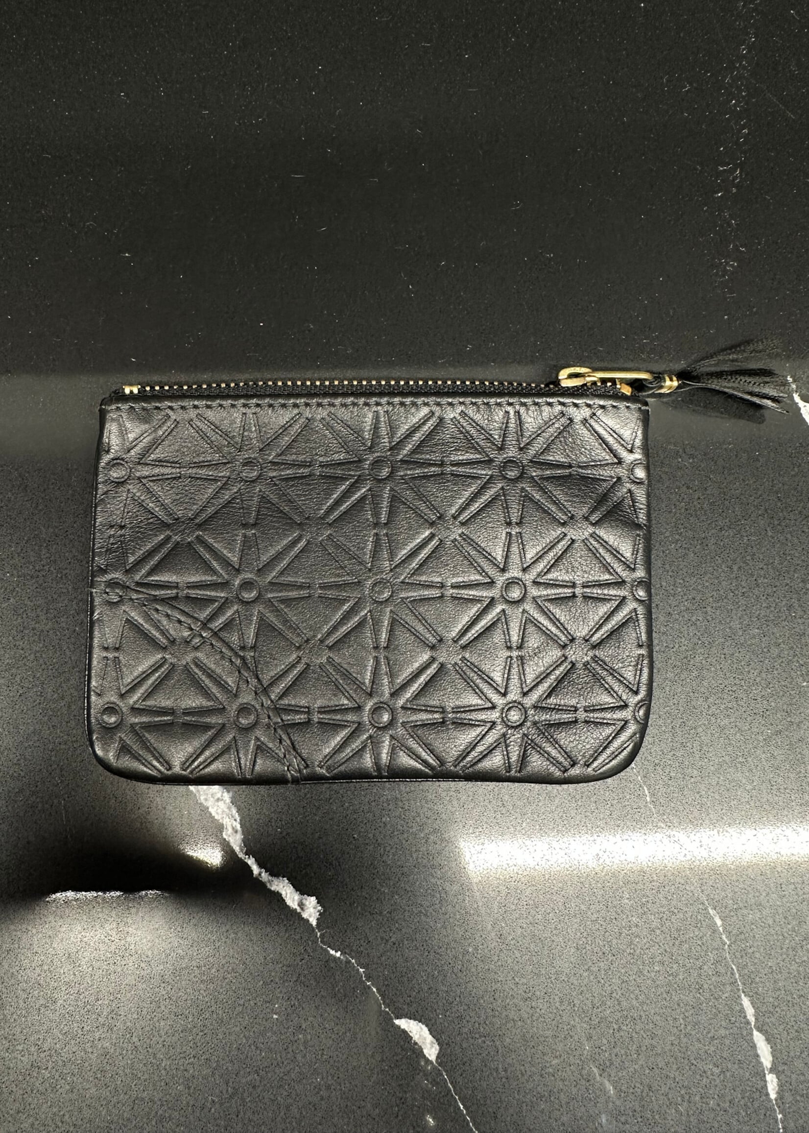 Comme Des Garcons Black Pattern Coin Wallet OS