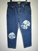 Sandro NWT Tie Dye Swirl Dark Blue Wash Jeans 30