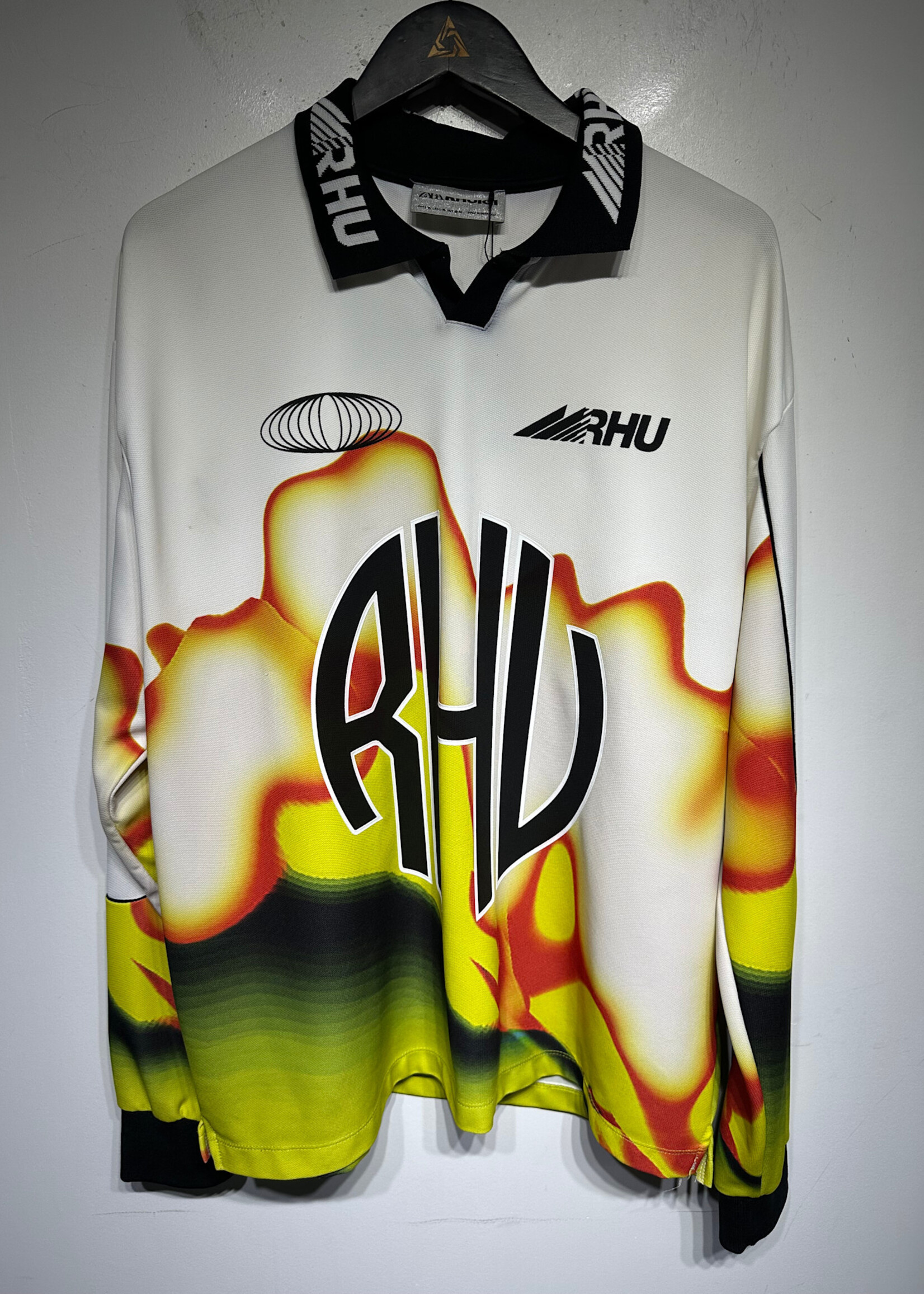 Zara Rhuigi White Heat Wave Jersey L/XL