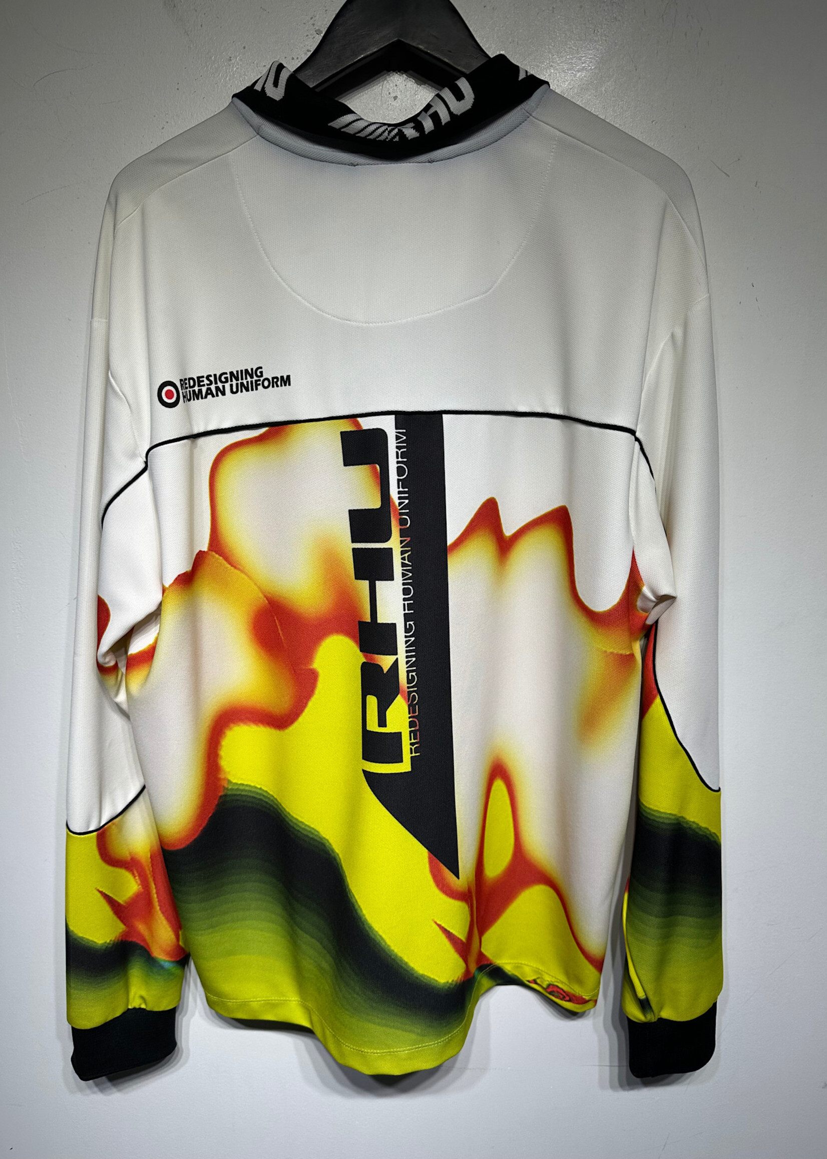Zara Rhuigi White Heat Wave Jersey L/XL