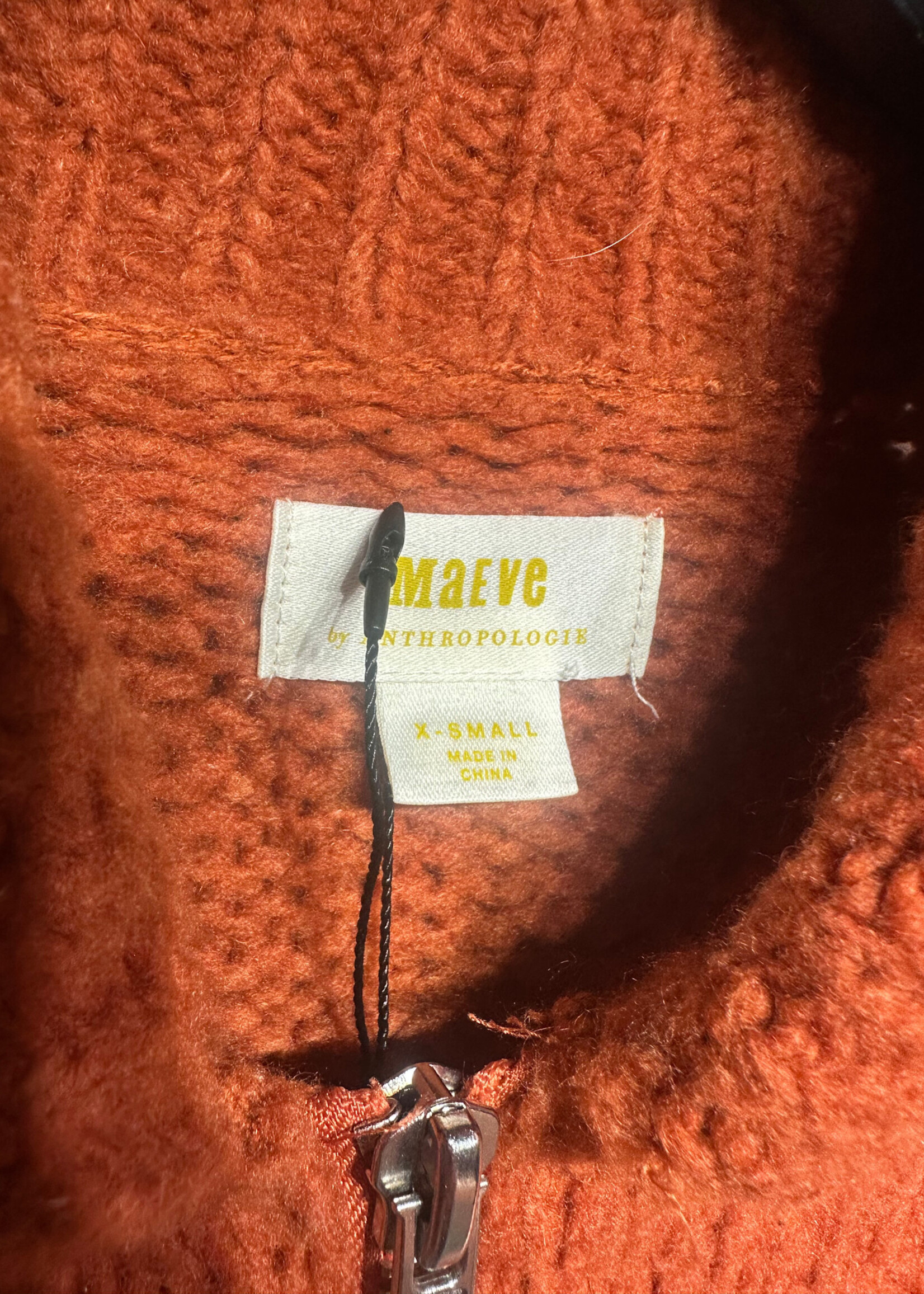 Maeve Orange Duck Knit Jacket XS