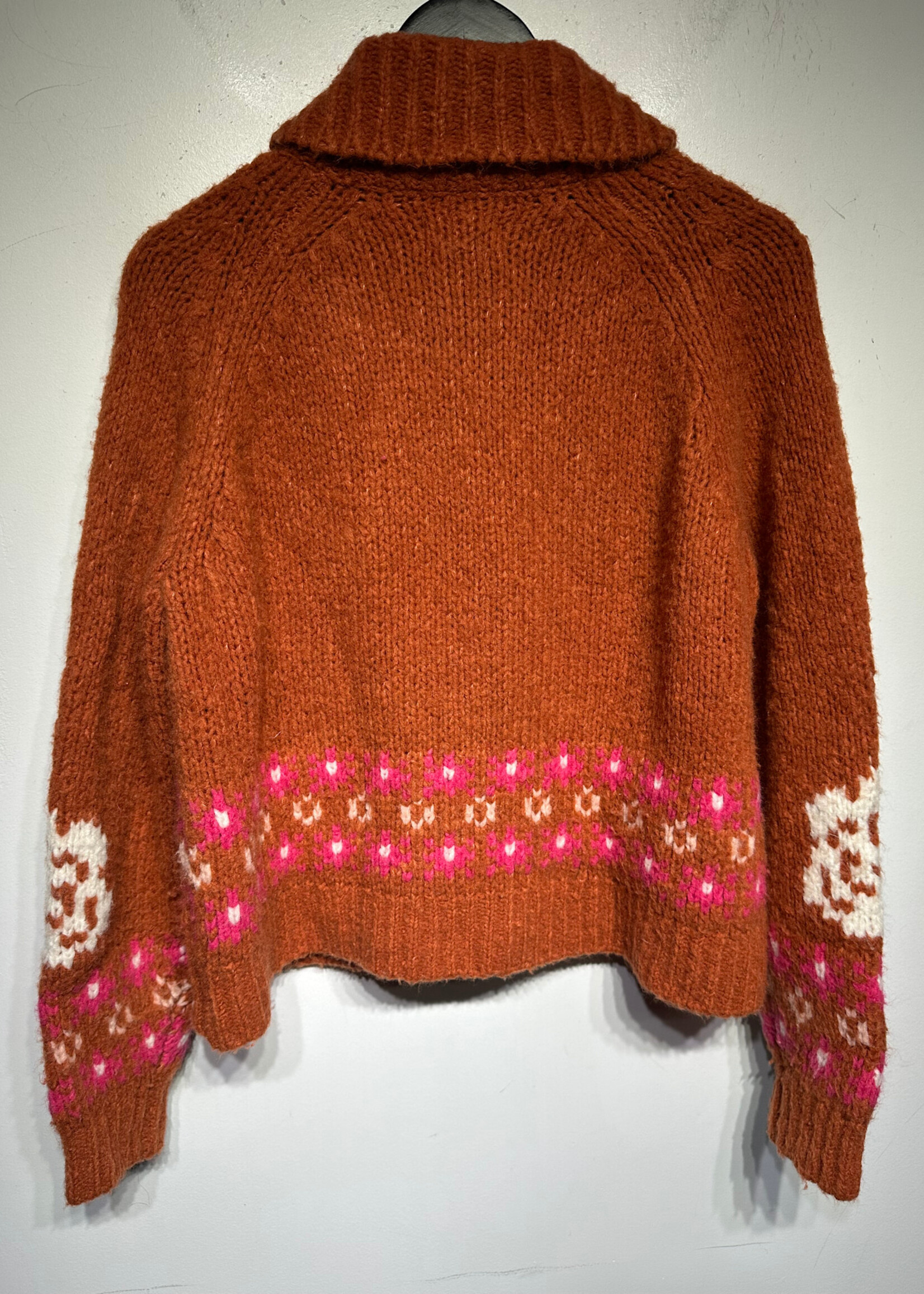 Maeve Orange Duck Knit Jacket XS