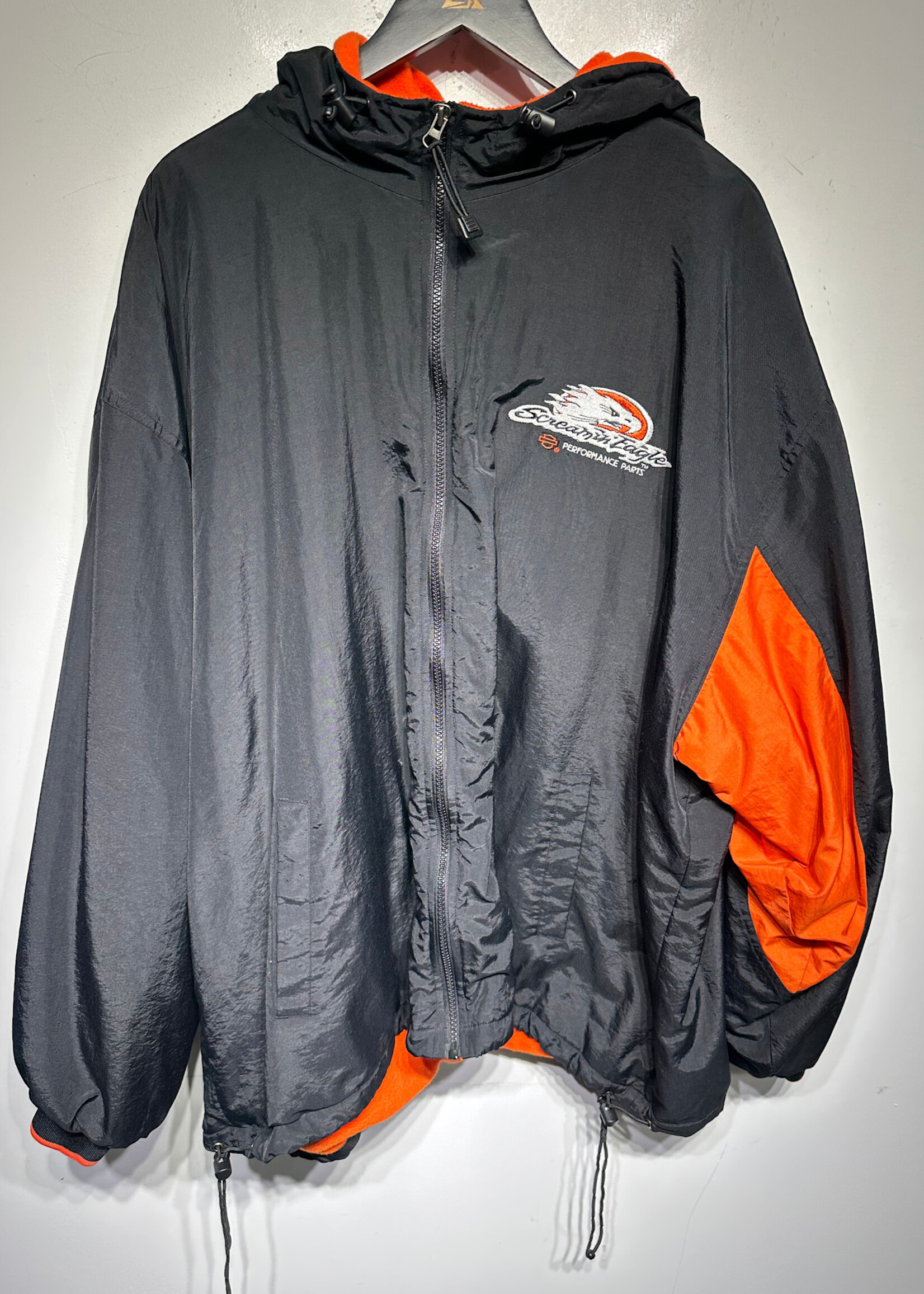 Harley Screaming Eagle Black Nylon Parka Jacket 3XL