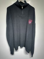 Harley Black Knitted Turtle Neck Quarter Zip XXL