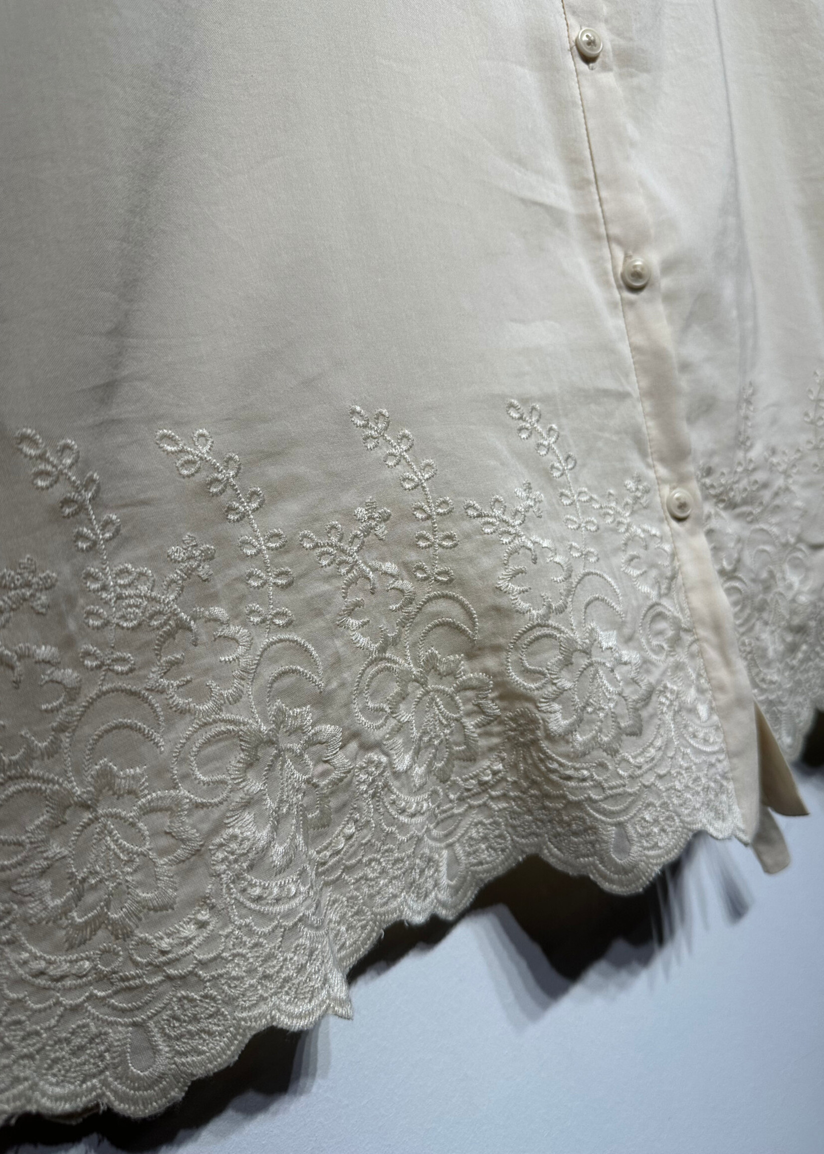 Reformation Cream Embroidered Set 12/L