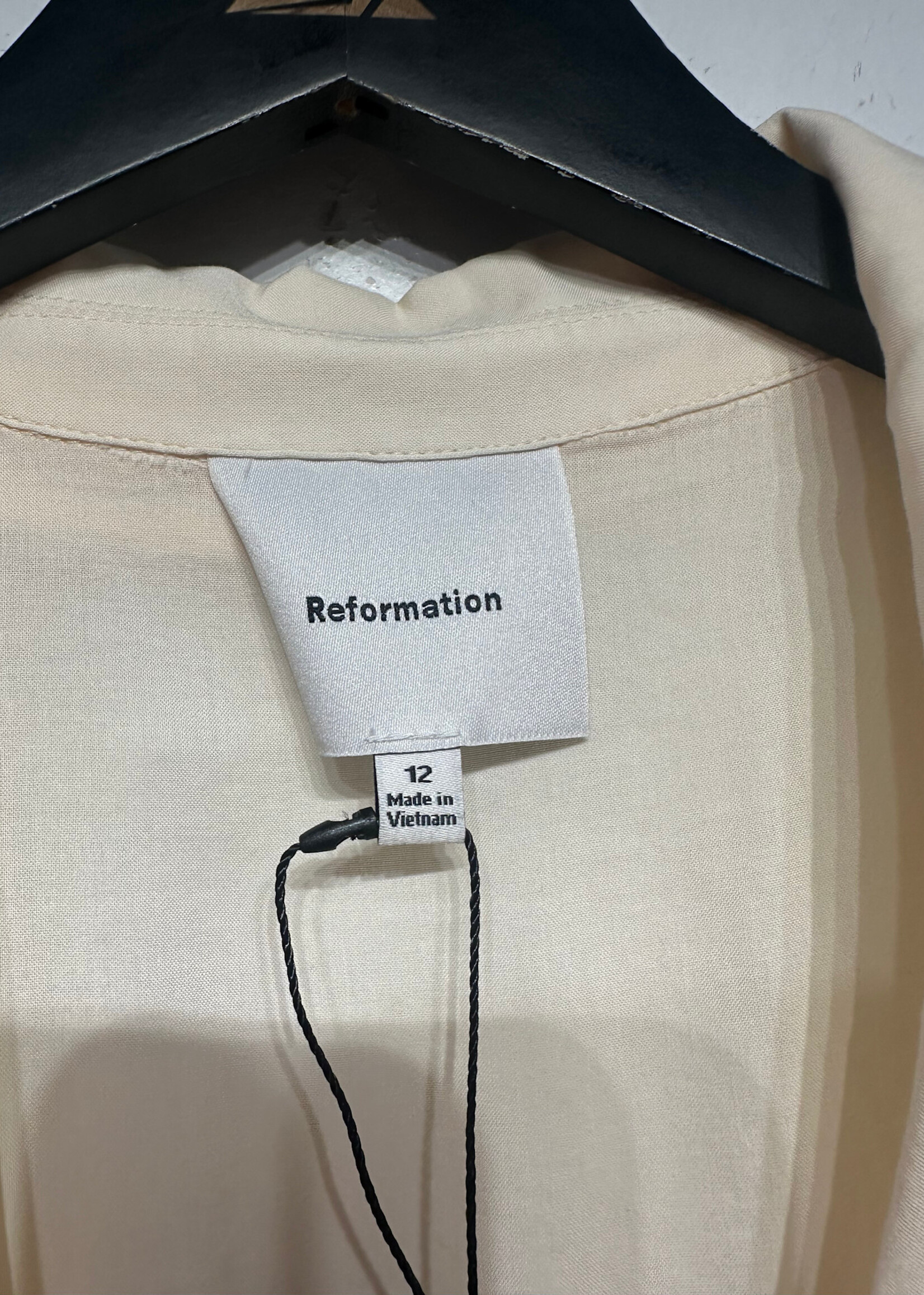 Reformation Cream Embroidered Set 12/L