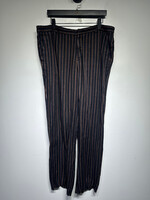 Gianni Versace Black / Brown Pinstripe Pants Masc 38