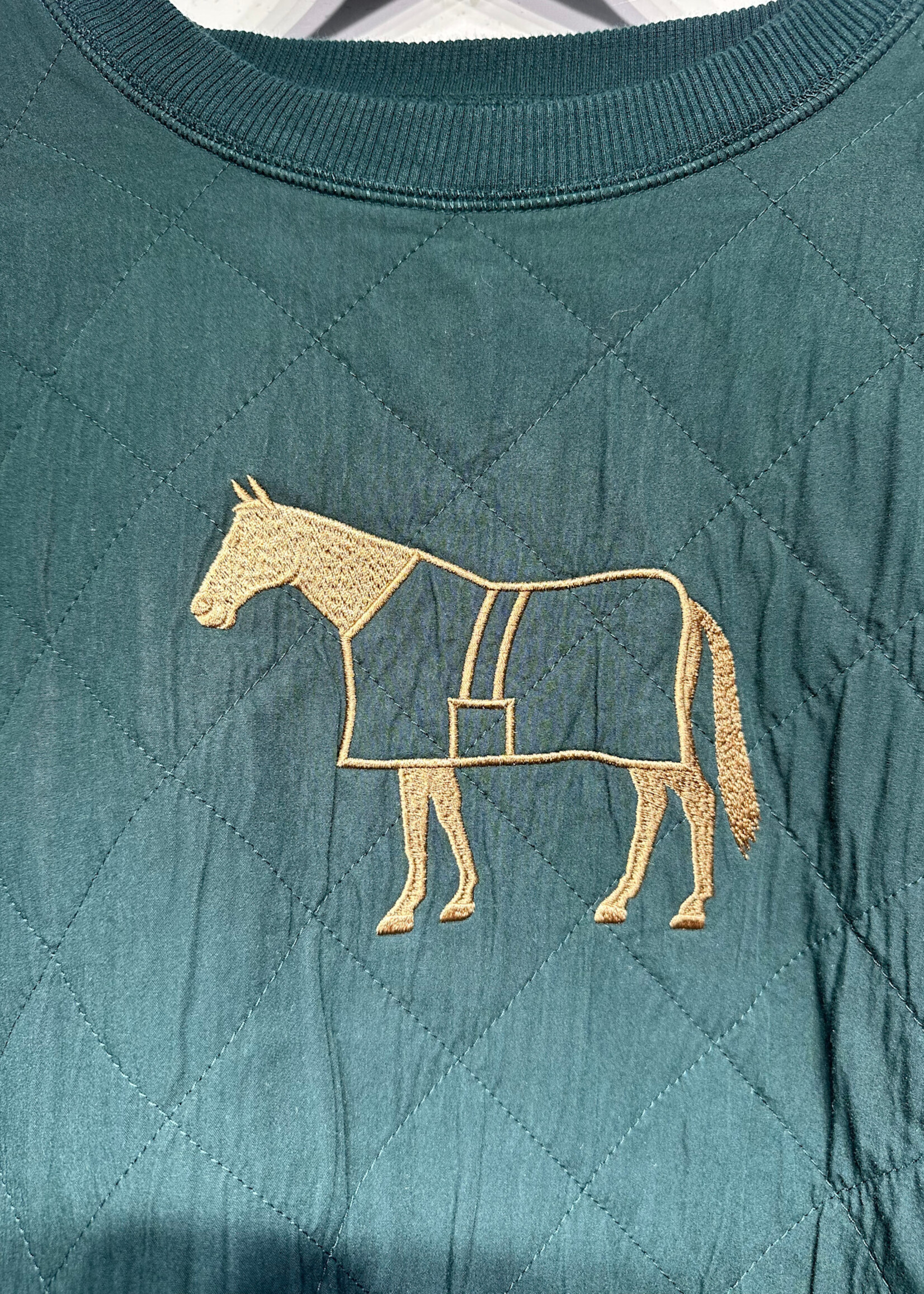 Noah Quilted Sweatshirt W Horse Embroidery Masc XXL