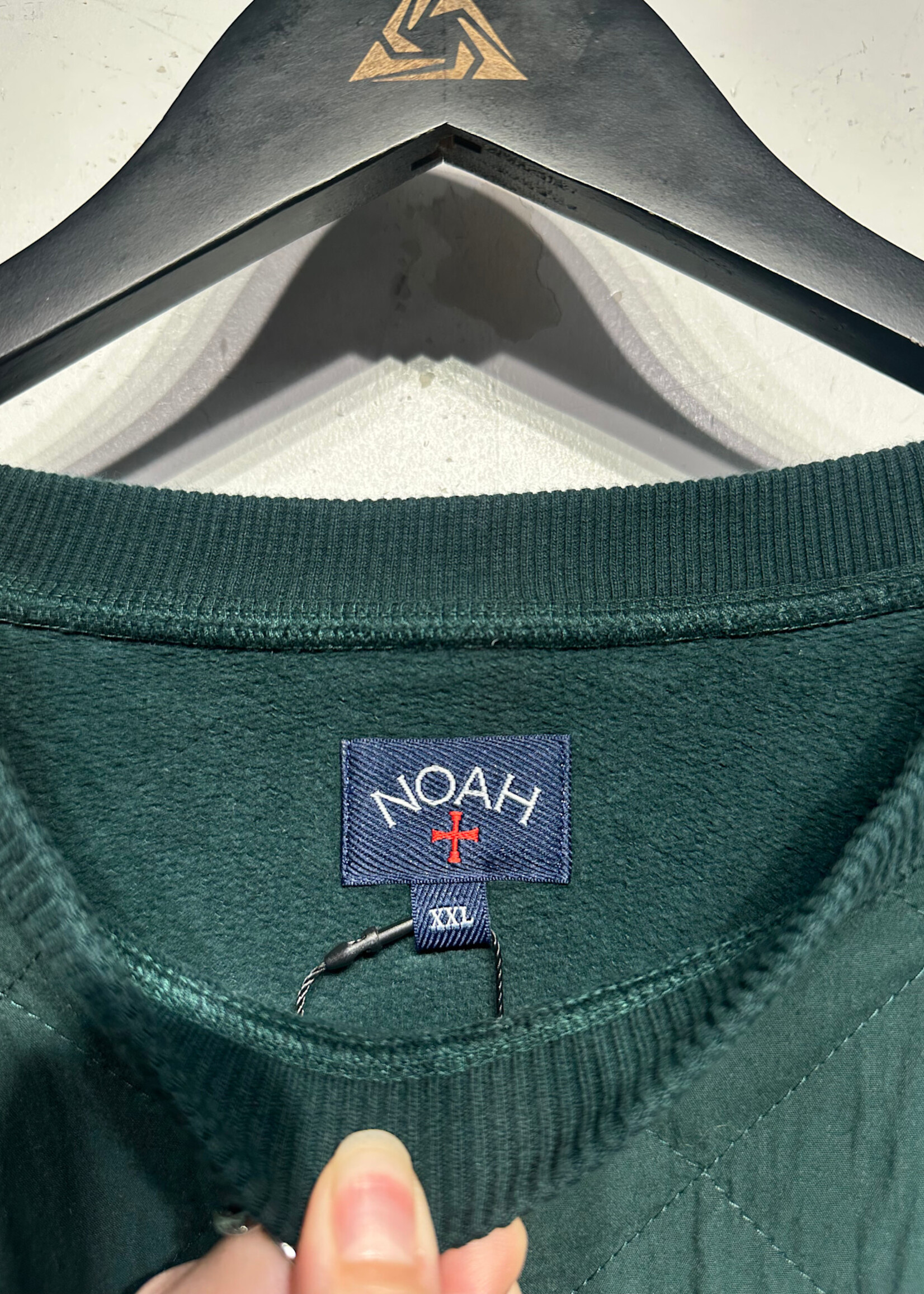 Noah Quilted Sweatshirt W Horse Embroidery Masc XXL