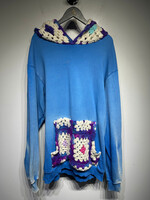 Cout De LA Liberte Knit Crochet Hoodie Masc L