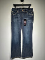 Cello Jeans NWT Flared Cross Back Patch Jeans Fem 30