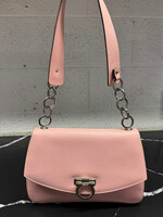 Ferragamo Pink Saffiano Leather Handbag