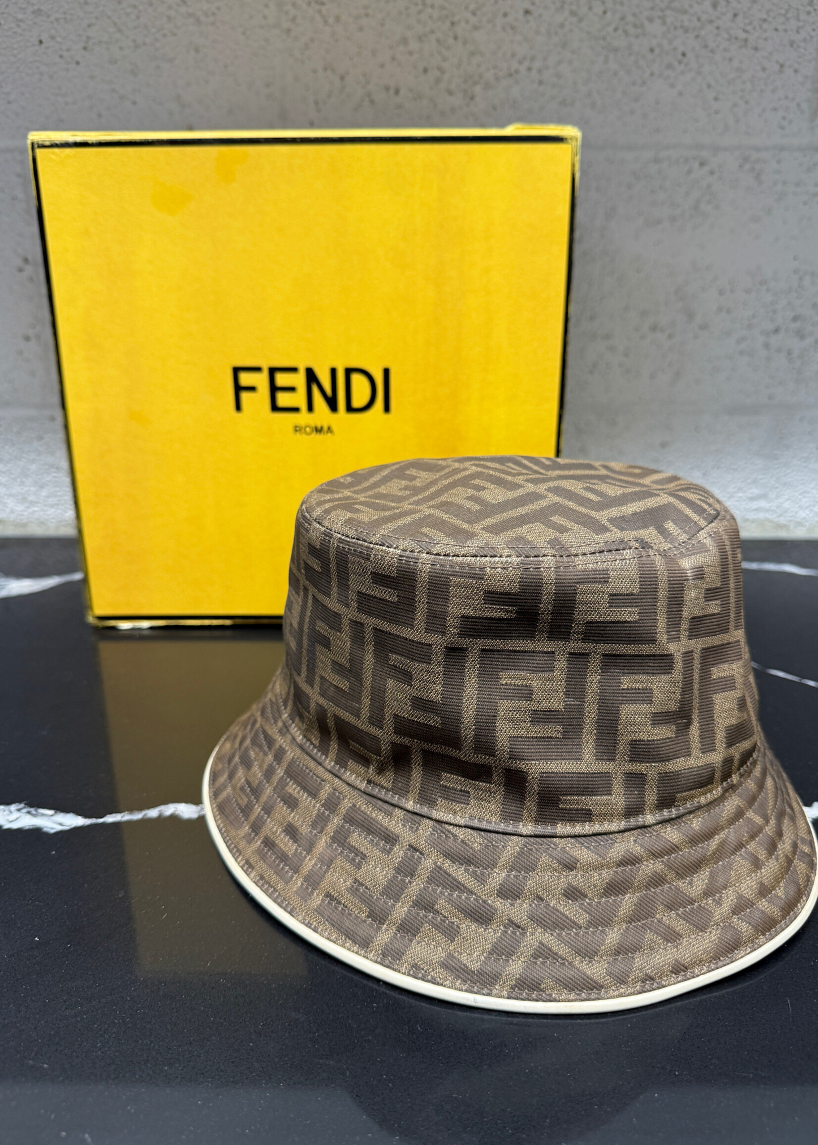 Fendi Technical Fabric Reversible FF Bucket Hat