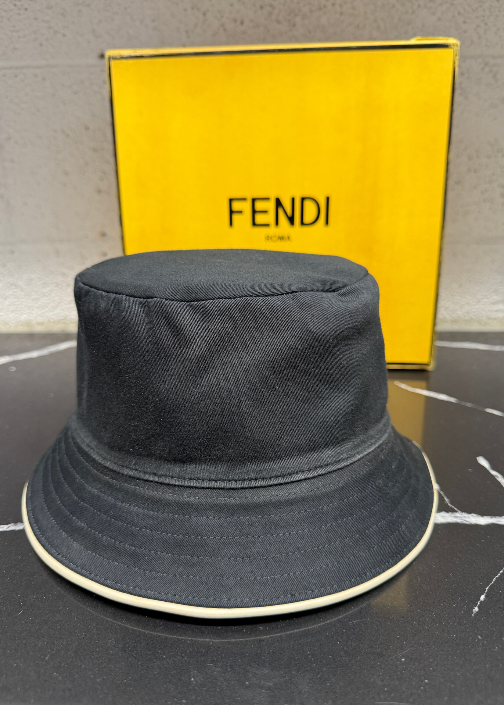 Fendi Technical Fabric Reversible FF Bucket Hat