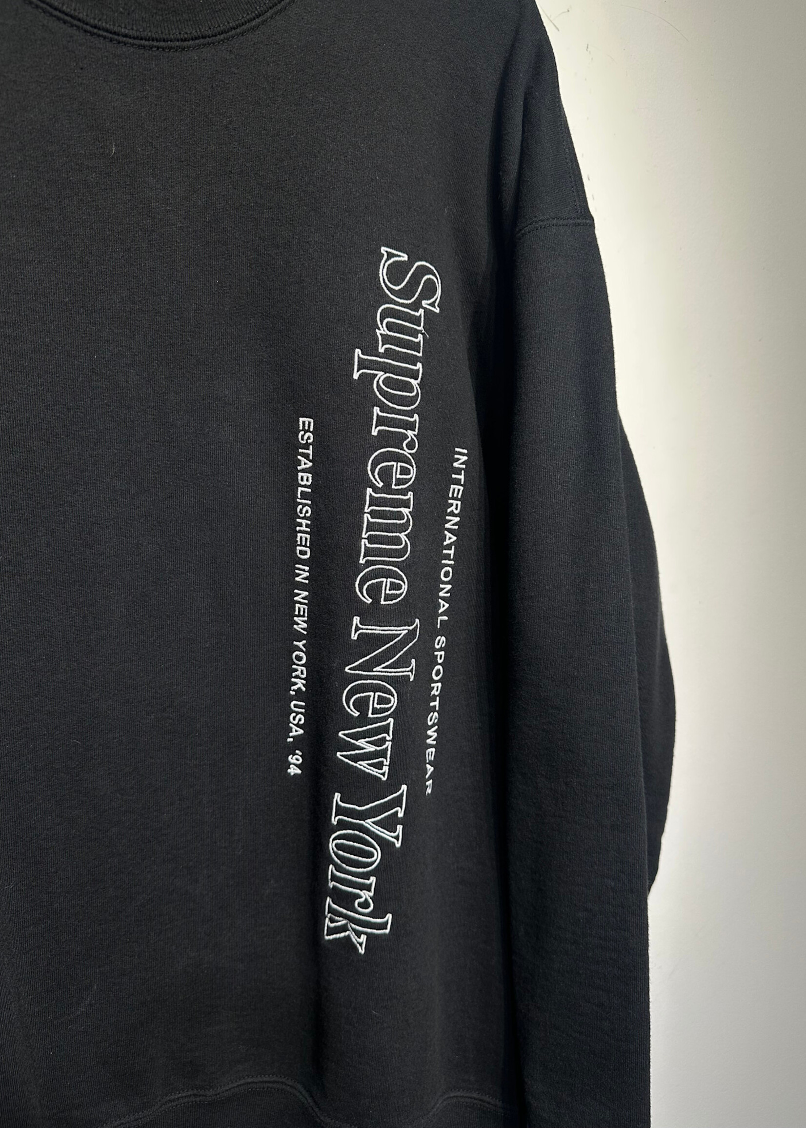 Supreme Side Logo Crewneck Black Masc XL