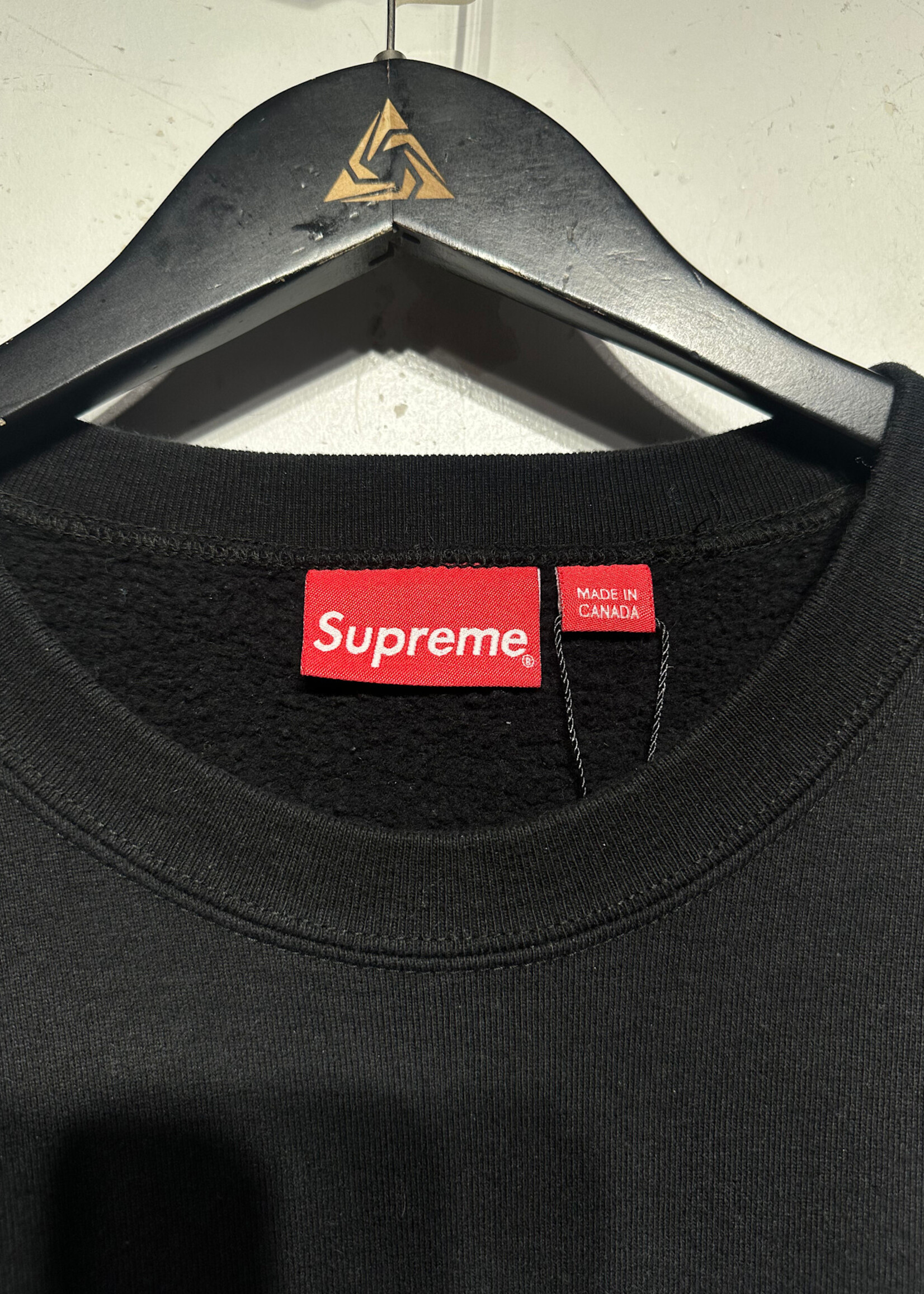 Supreme Side Logo Crewneck Black Masc XL