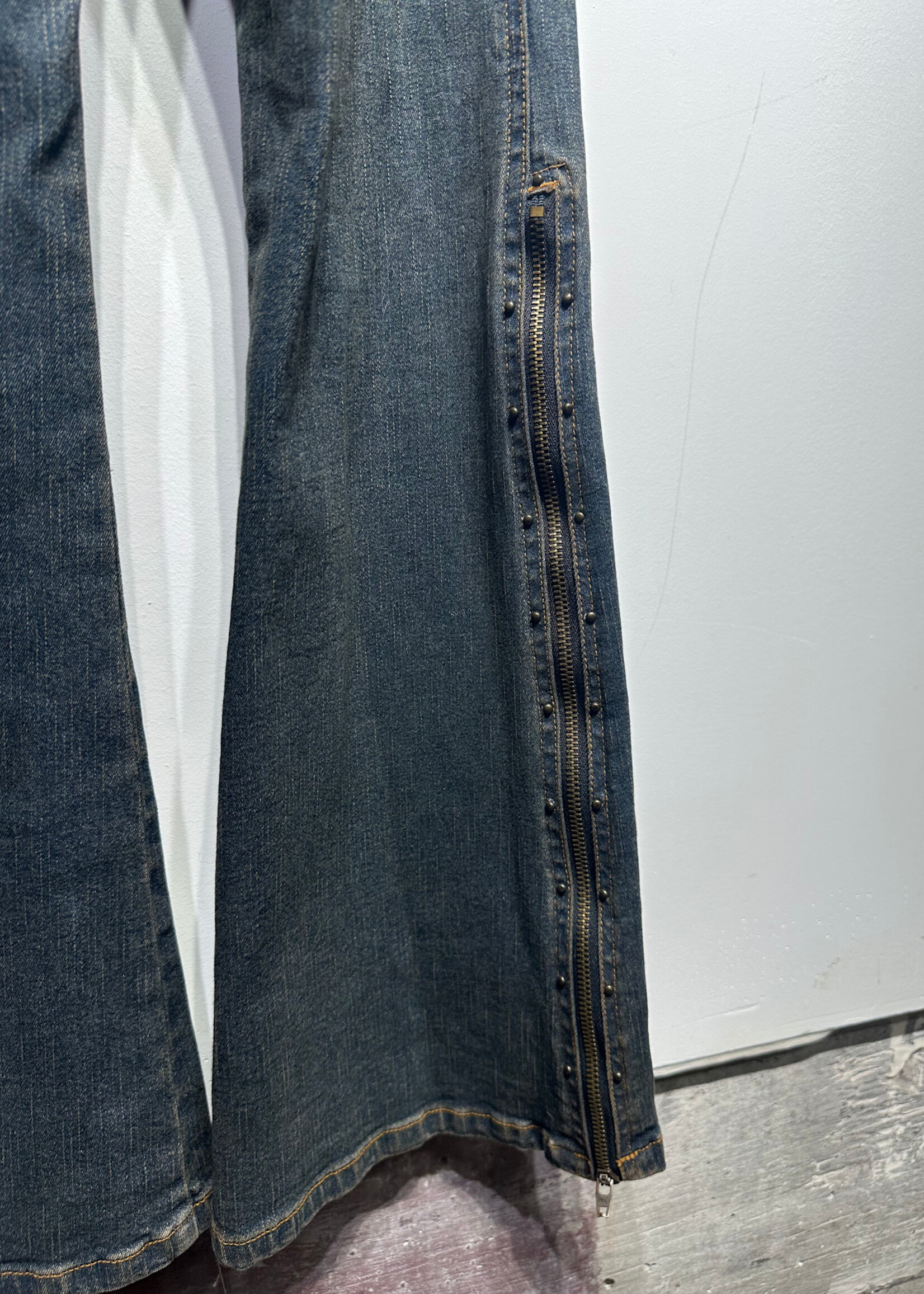 Clothes Compact Y2K Denim Studded Jumpsuit As Is S