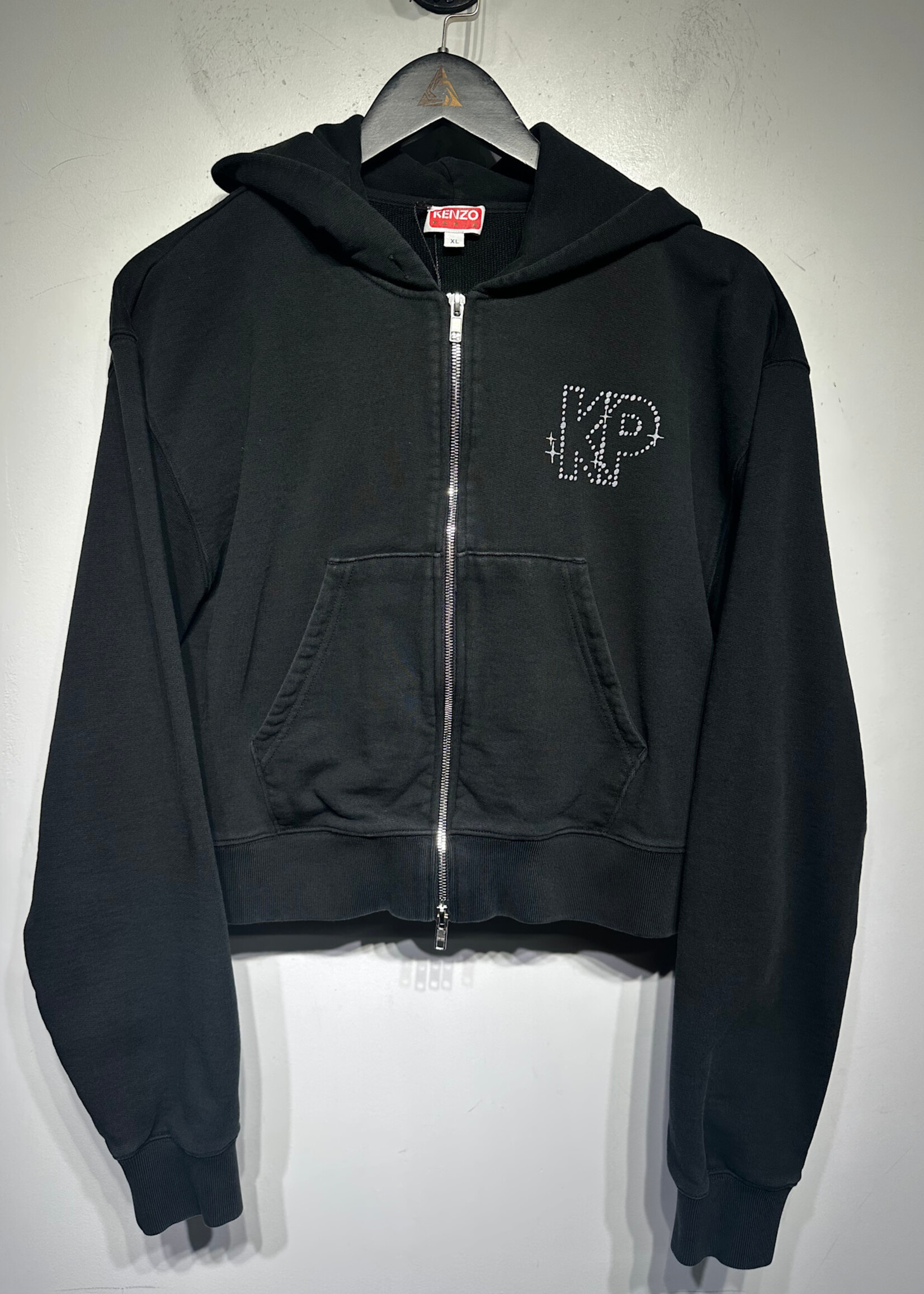 Kenzo Black Cropped Jacket Fem  XL