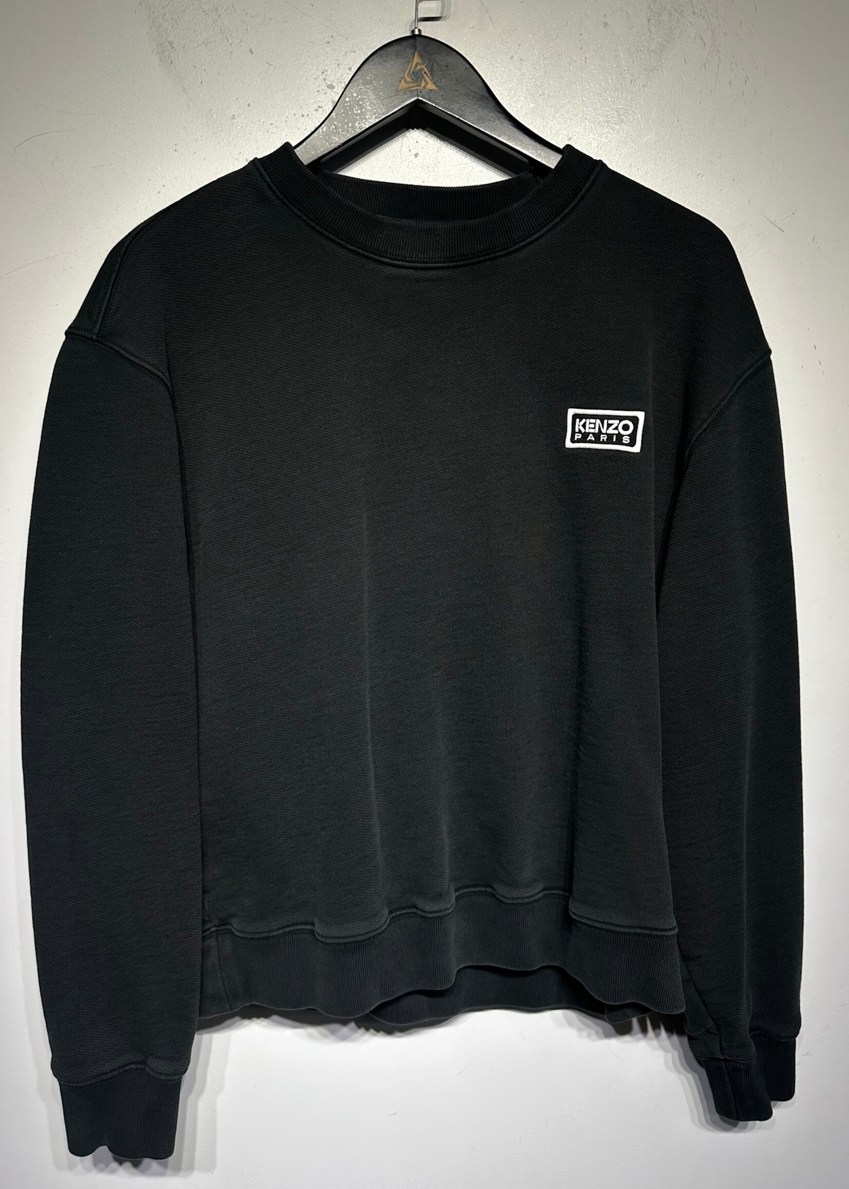 Kenzo White Boxed Logo Sweater M AS IS