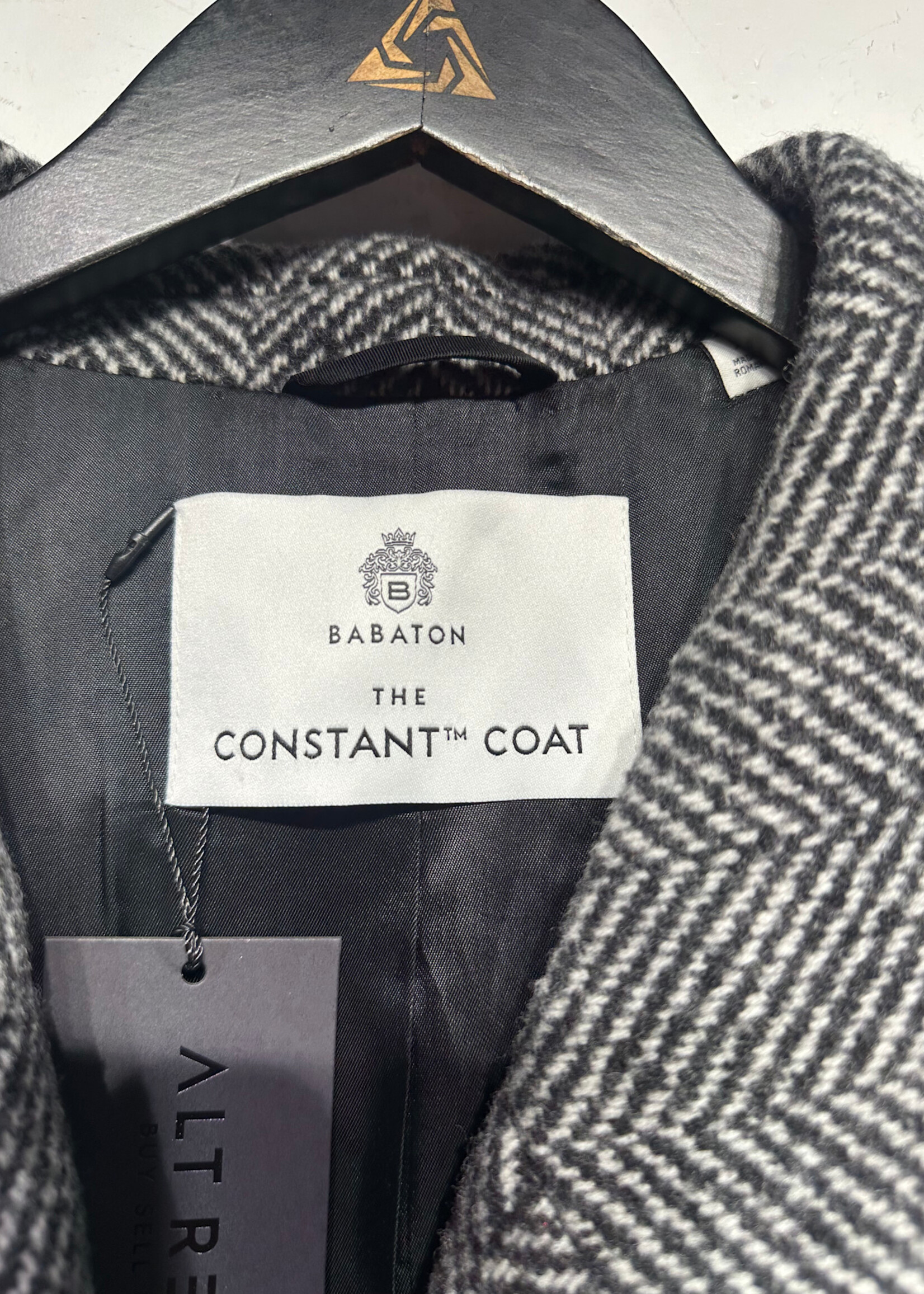 Babaton 'The Constant' Chevron Trench Coat XL