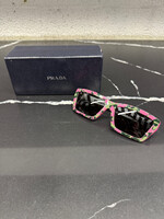 Prada 2000s Pink Camo Sunglasses WITH CASE