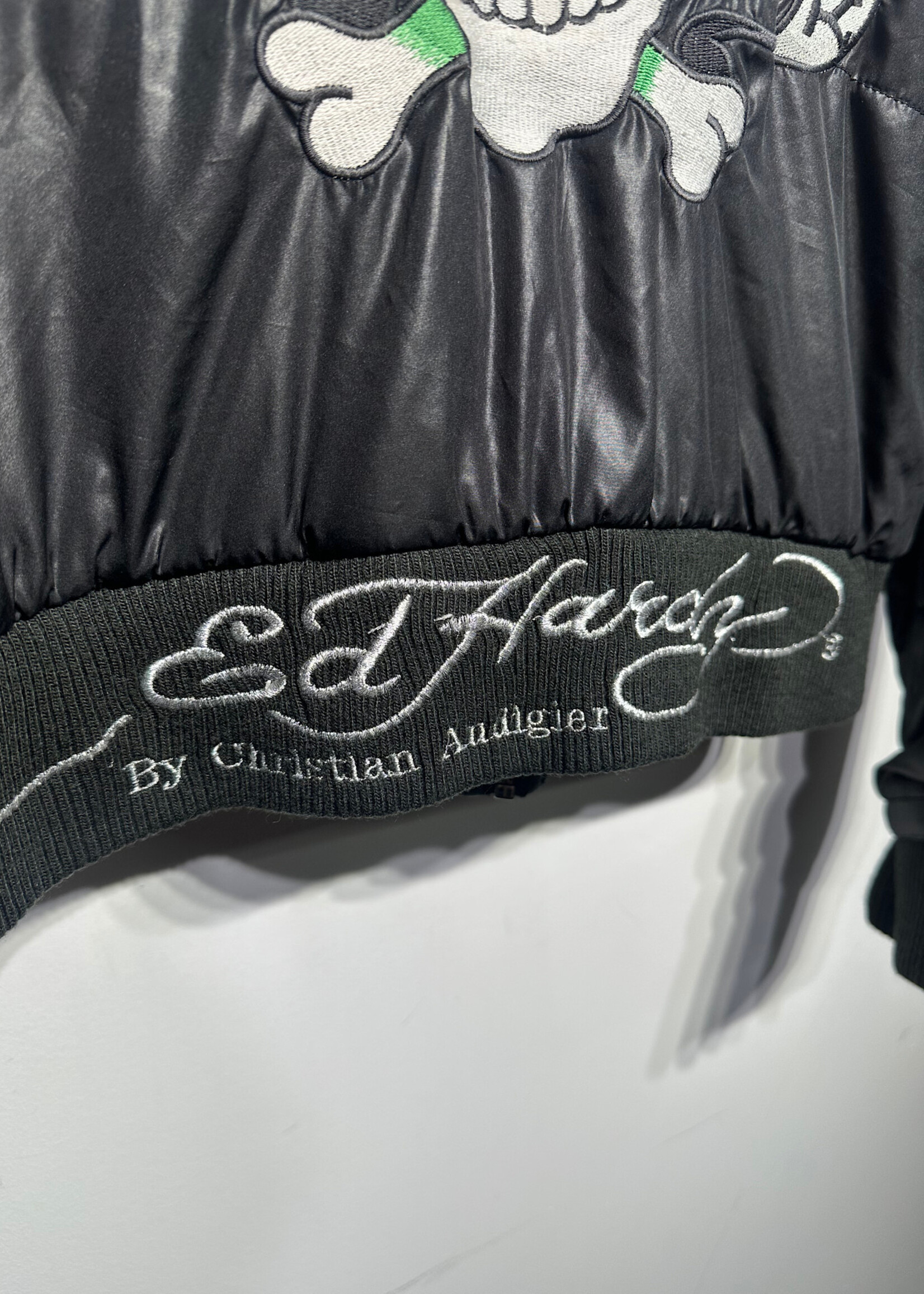 Ed Hardy Love Kills Slowly Puffer Jacket Fits L
