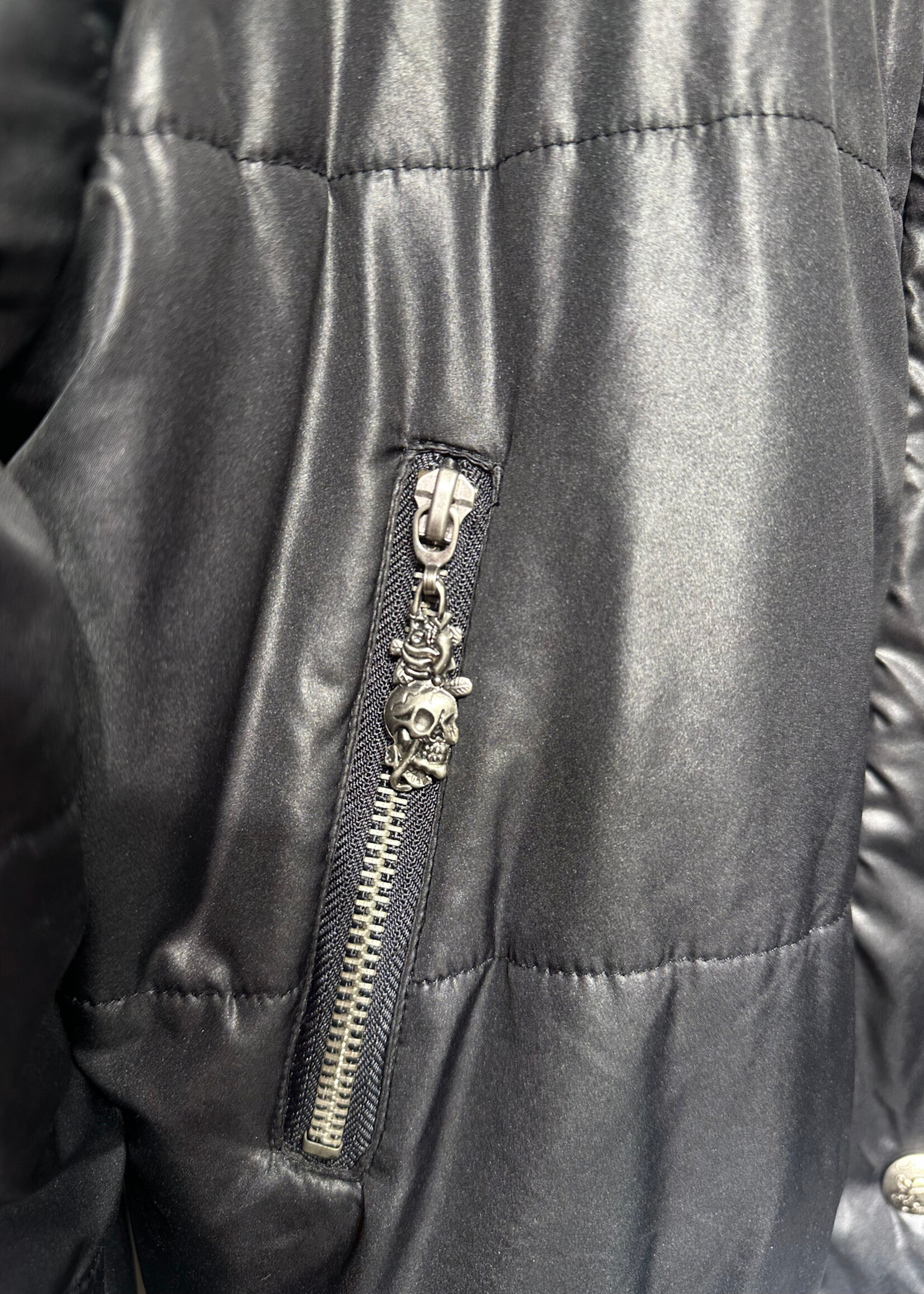 Ed Hardy Love Kills Slowly Puffer Jacket Fits L