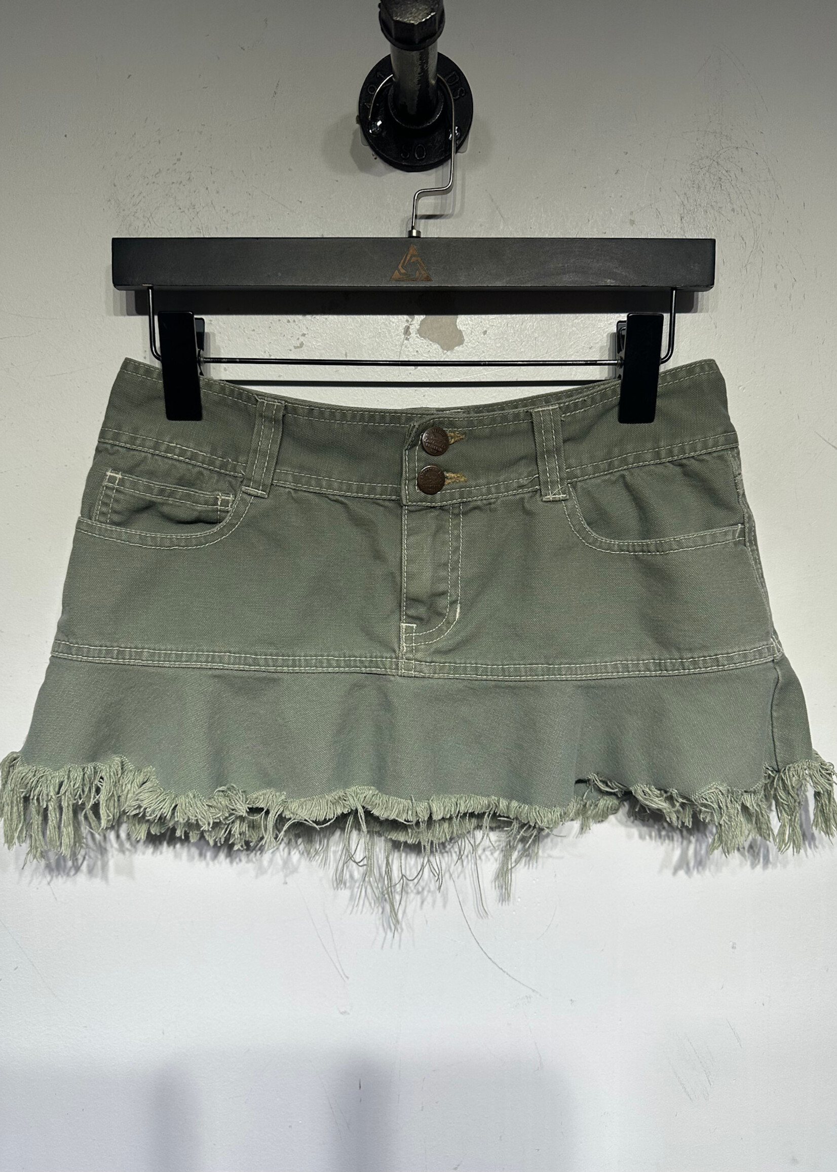 Abercrombie and Fitch Olive Green Mini Skirt Fem 25