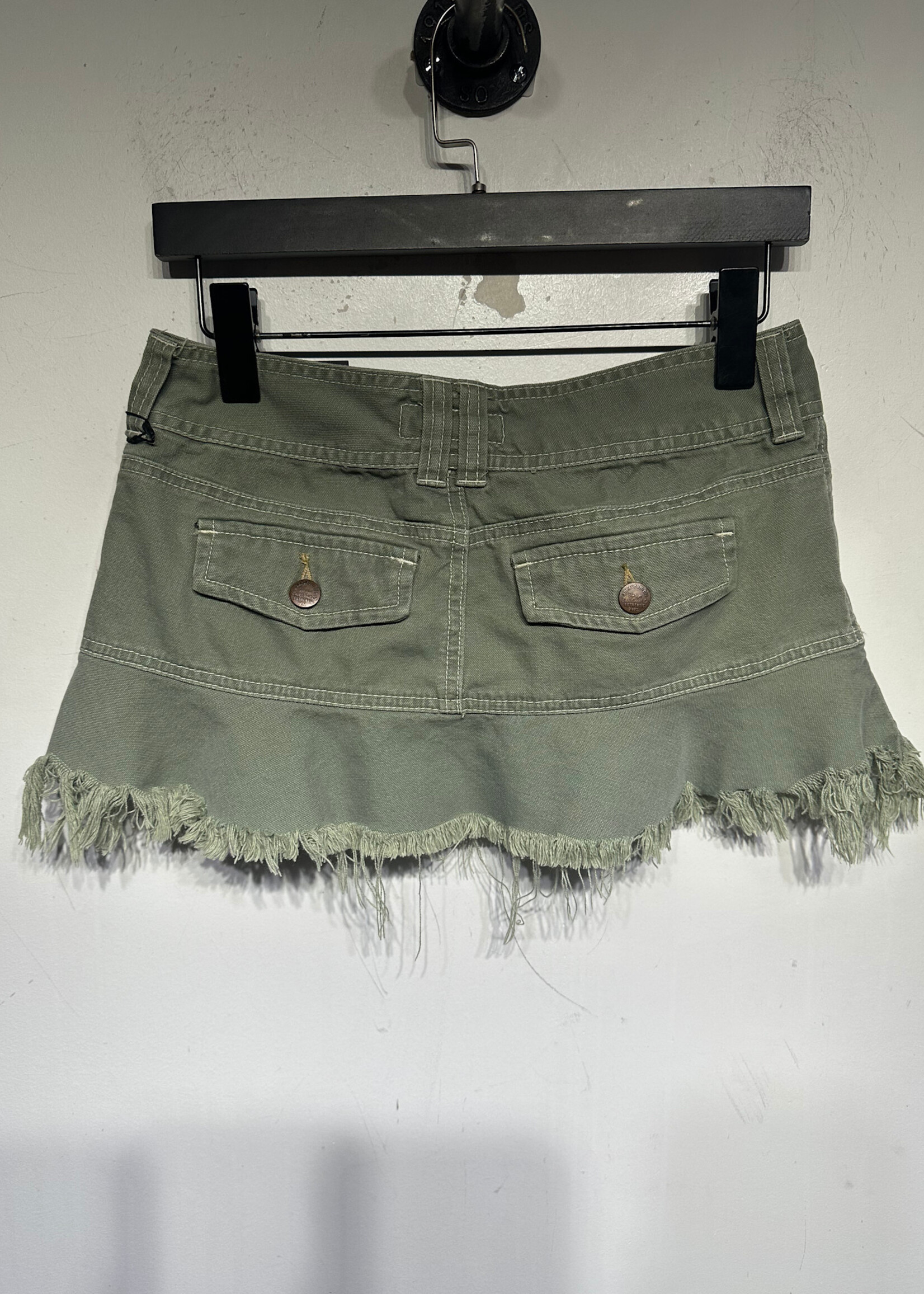 Abercrombie and Fitch Olive Green Mini Skirt Fem 25