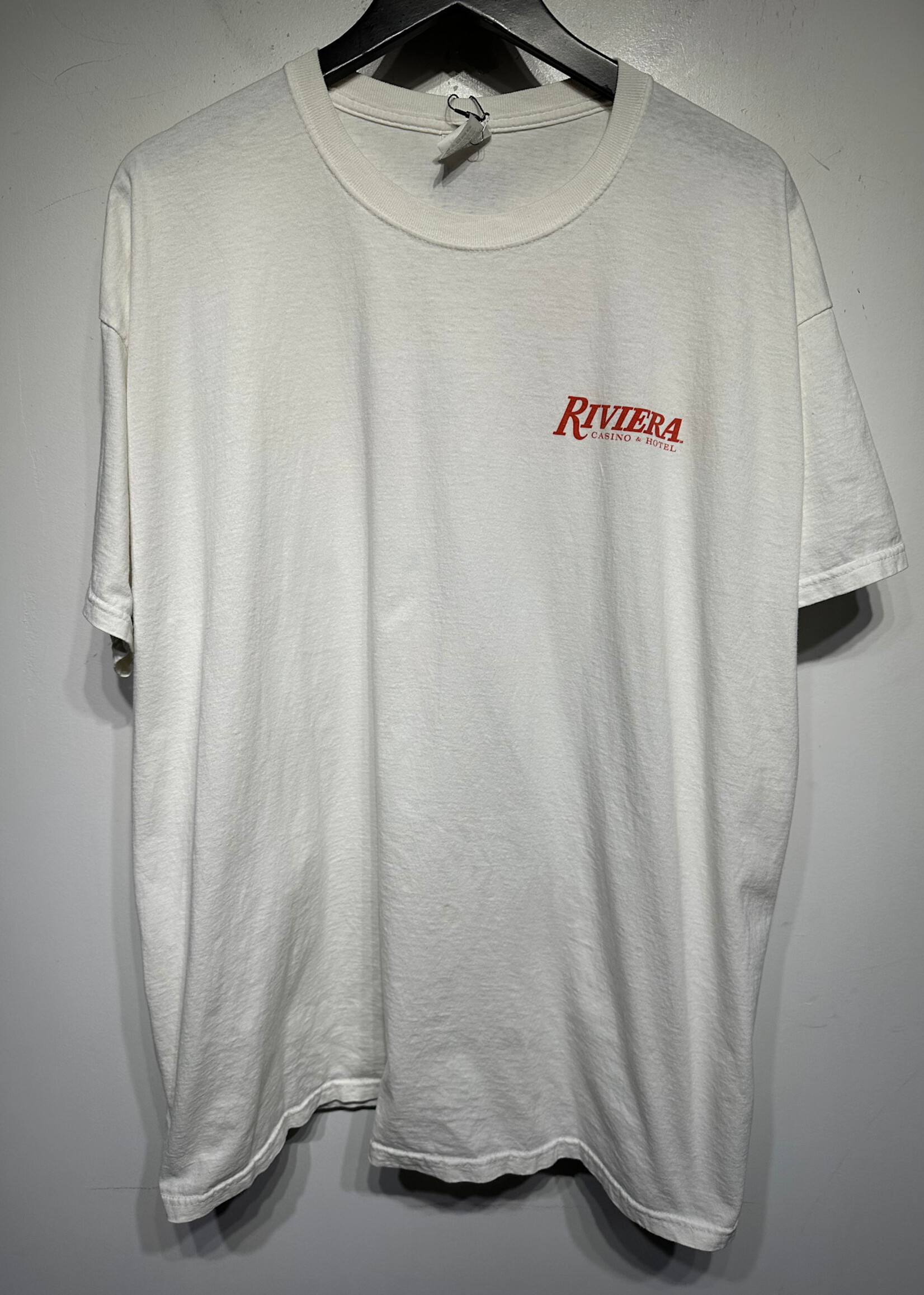 Riviera Casino & Hotel Butt White Graphic Tee Masc 2XL