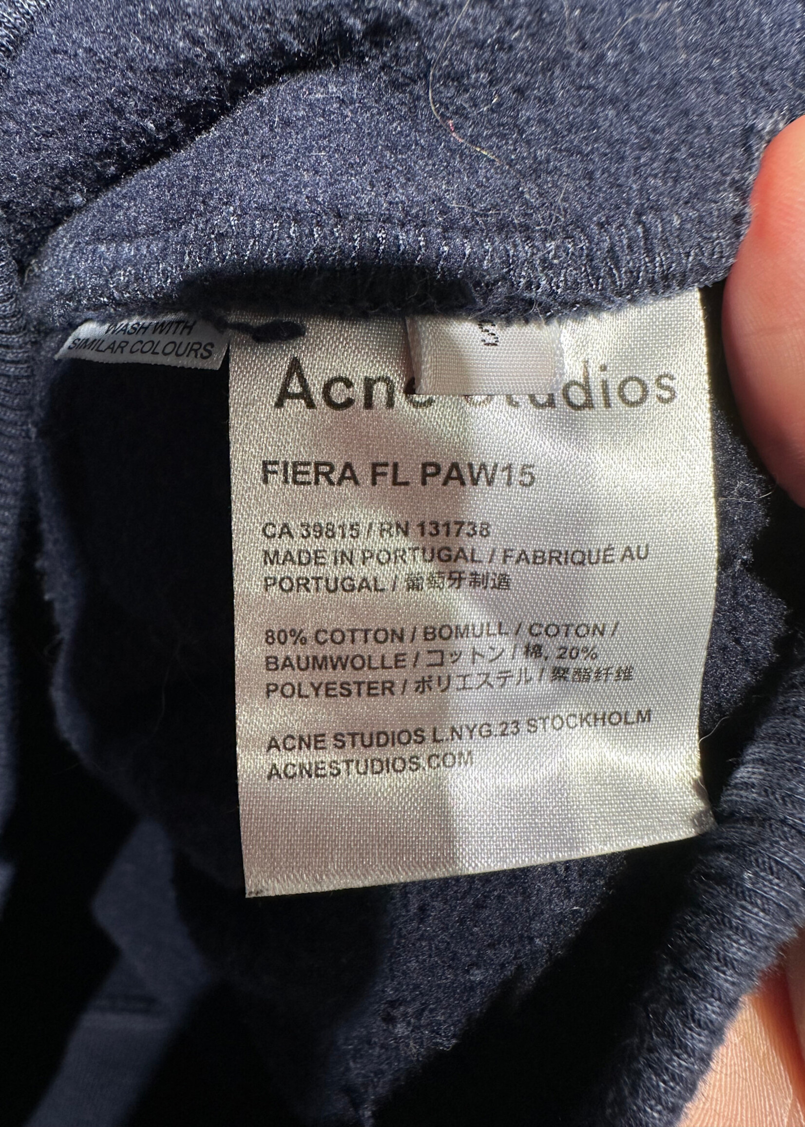 Acne Dark Blue Long Sweater S