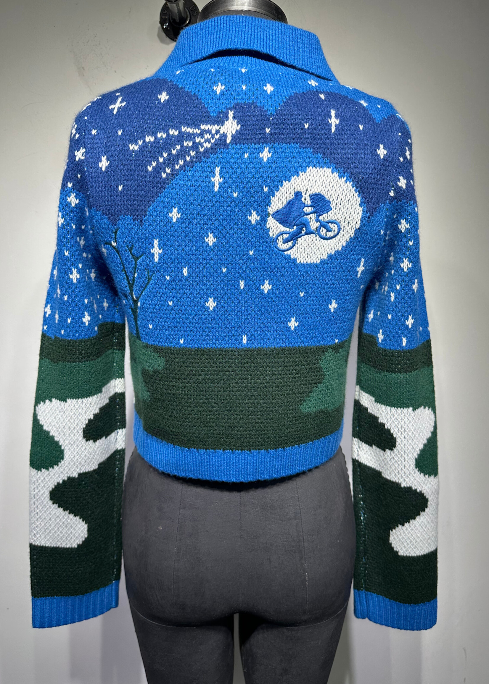 NWT House of Sunny Blue Knit B/U Sweater 2/XS