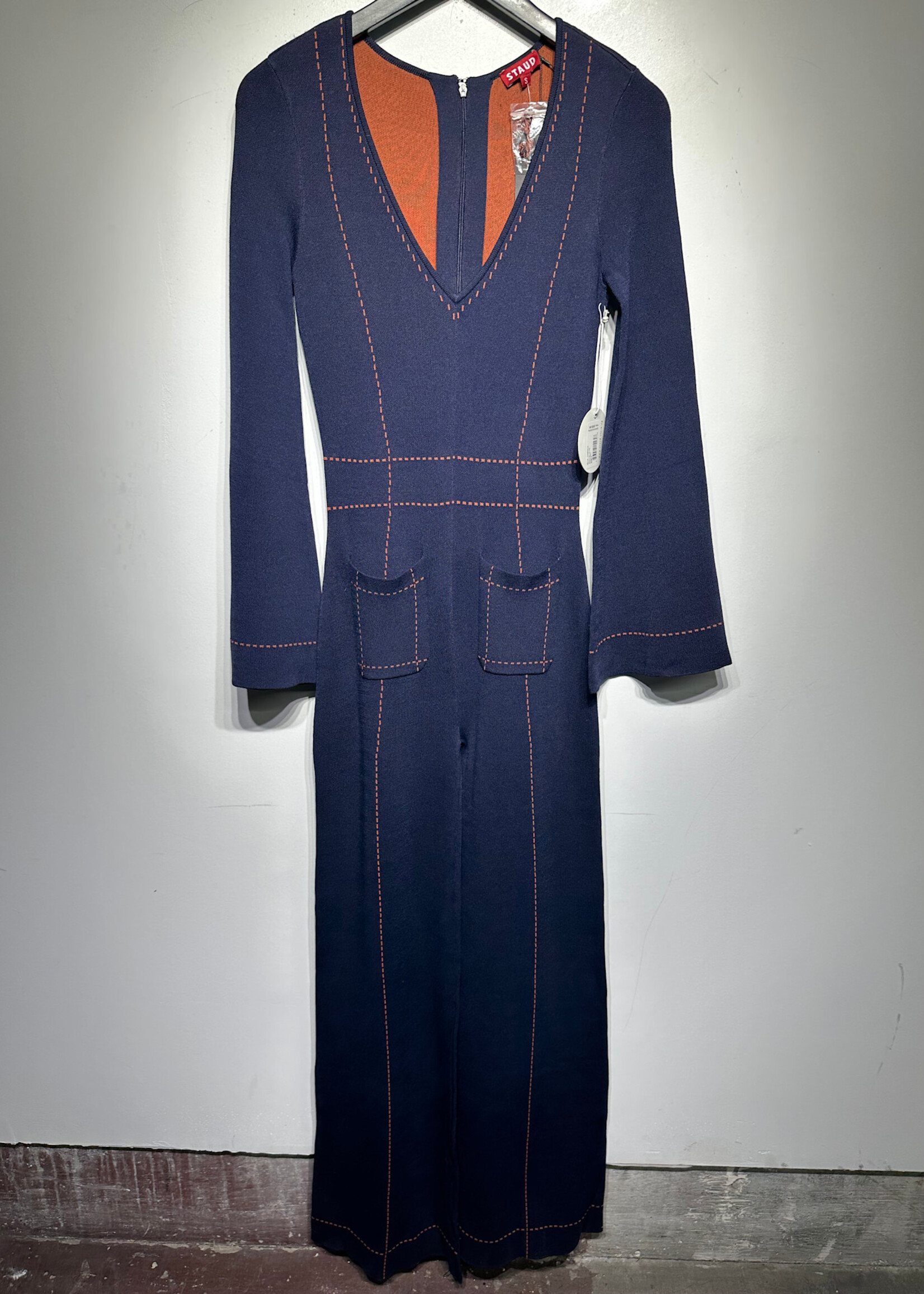 NWT Staud Blue Jumpsuit S