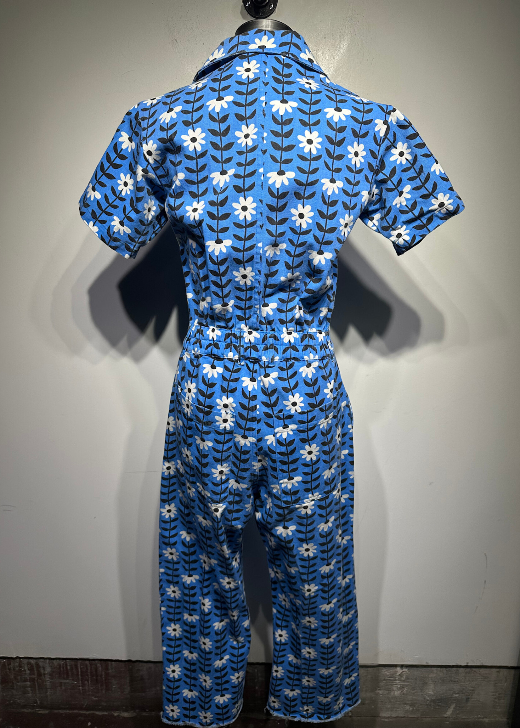 Big Bud Press Blue Floral Jumpsuit XS