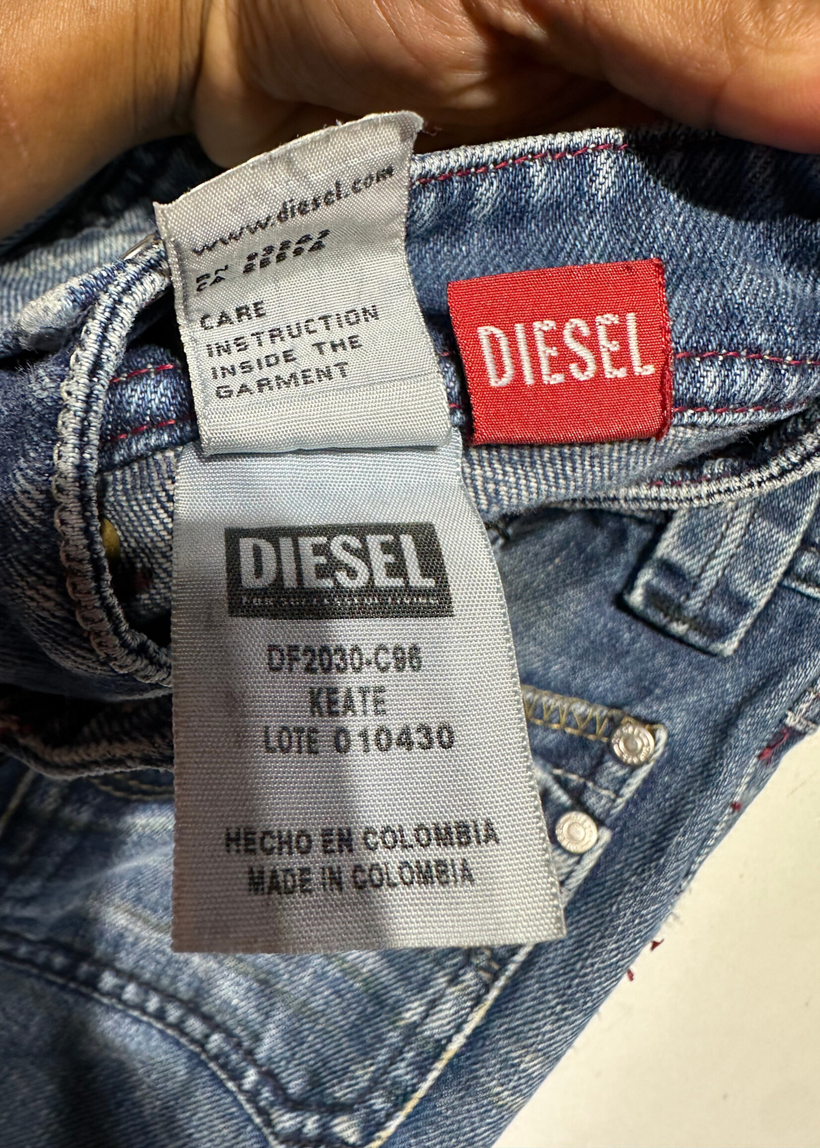 Diesel Whiskered 'Keate' Jeans 6/Fem 29