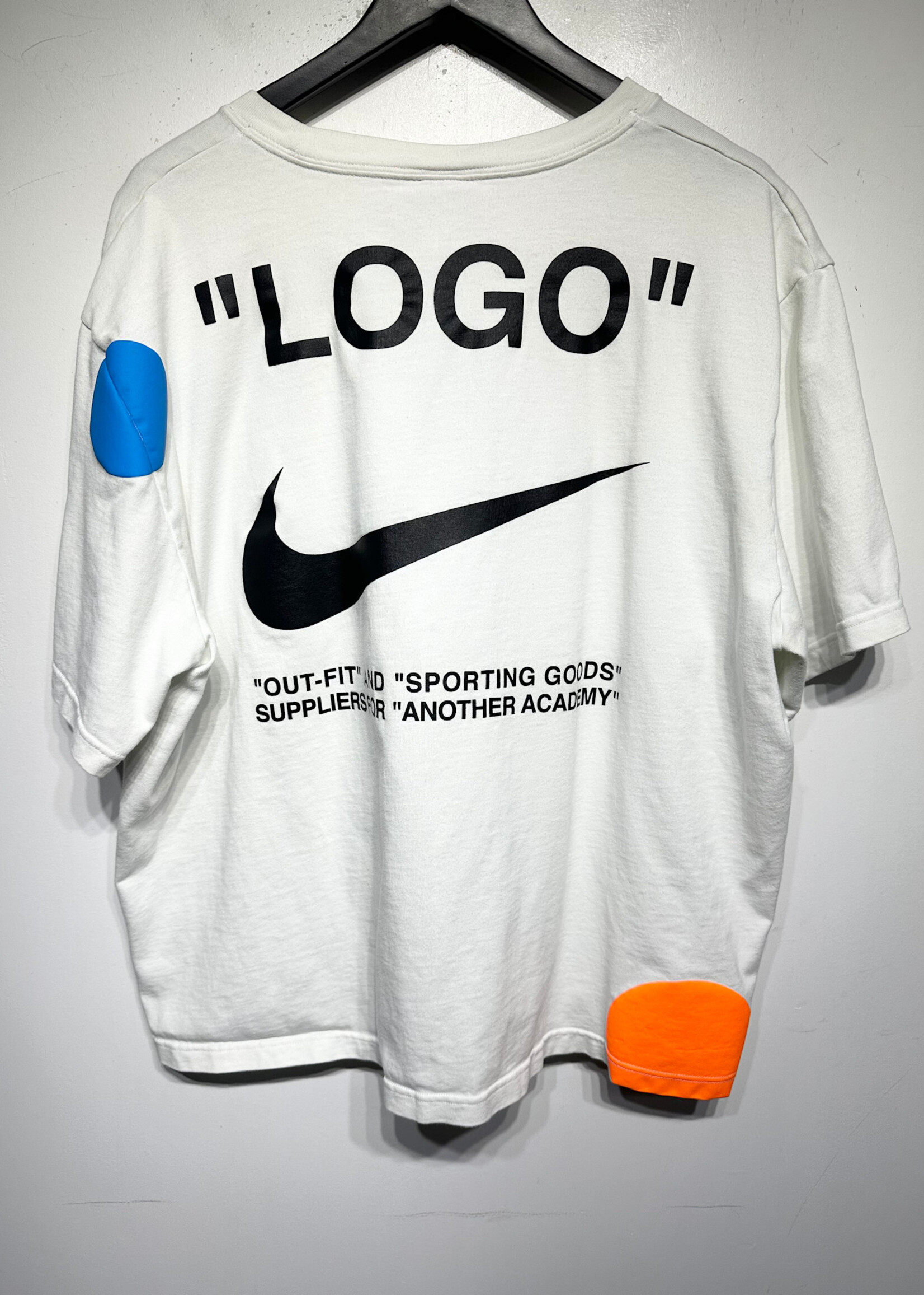 Nike Off White Logo Cursive Script  Tee XL