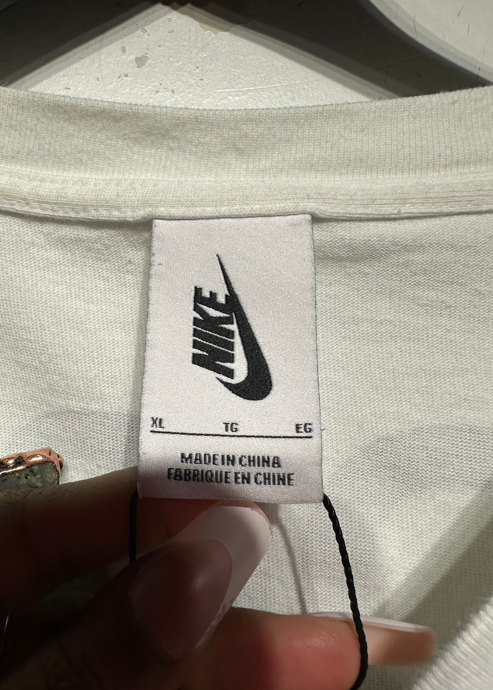 Nike Off White Logo Cursive Script  Tee XL