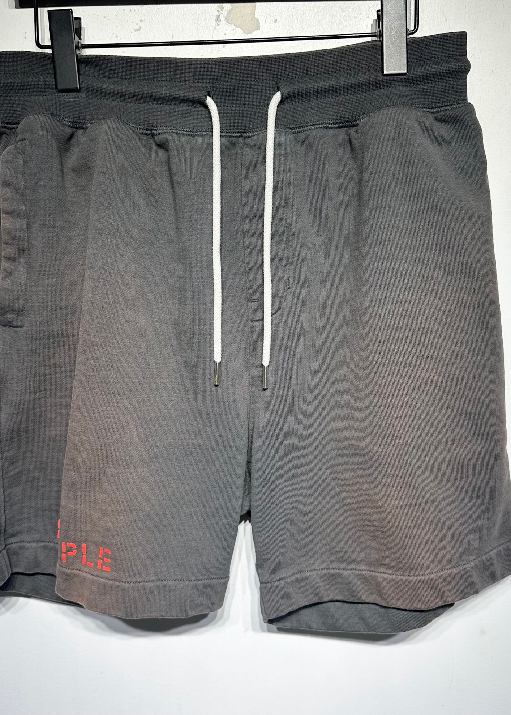 Purple Brand Bleach Faded Grey Shorts M/30