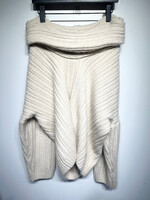 Source Unknown White Turtleneck Ribbed Sweater XS