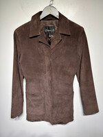 Arden B Brown Suede DBL Pocket Jacket S Fem