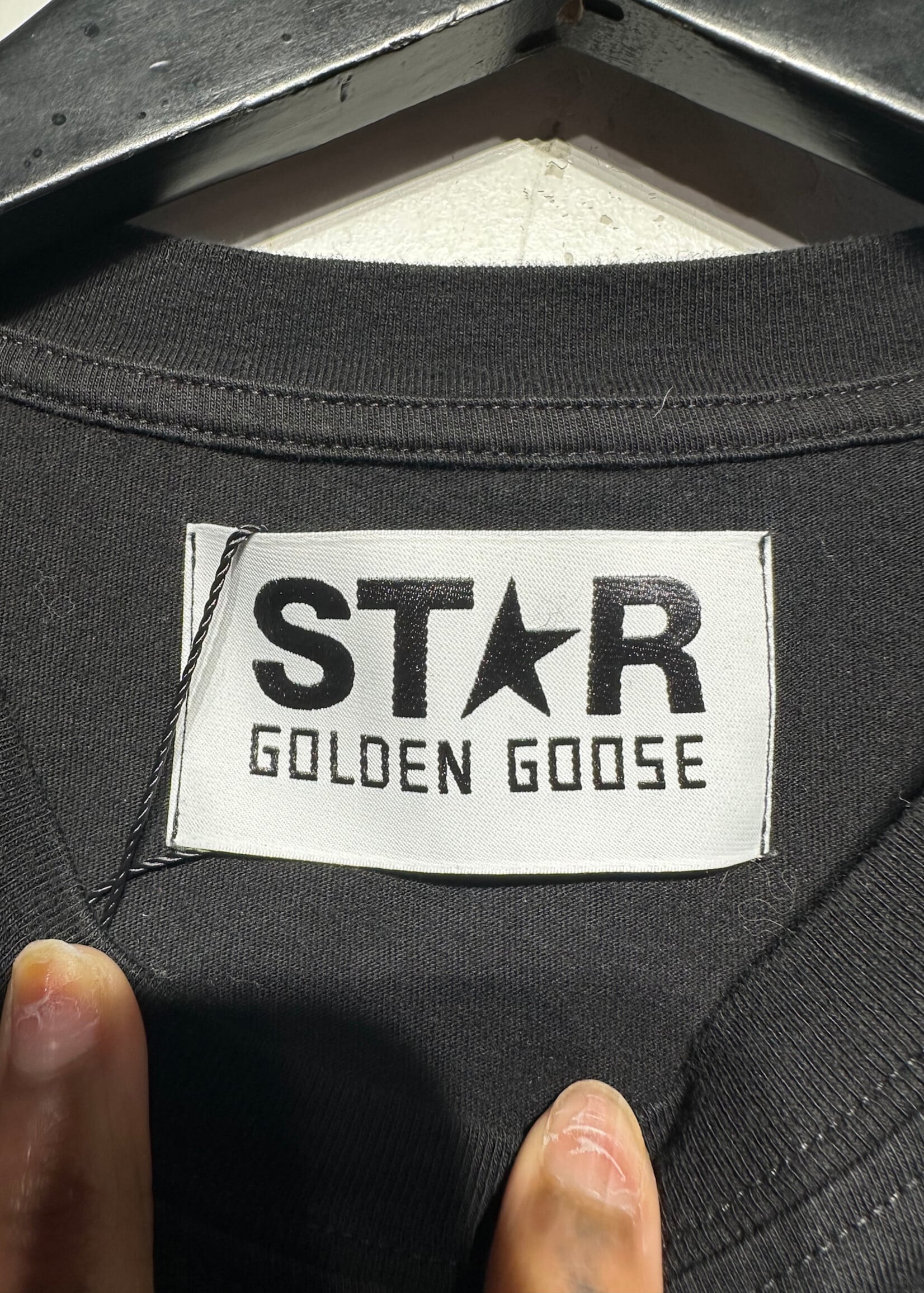 Golden Goose Plain Black Star Tee S