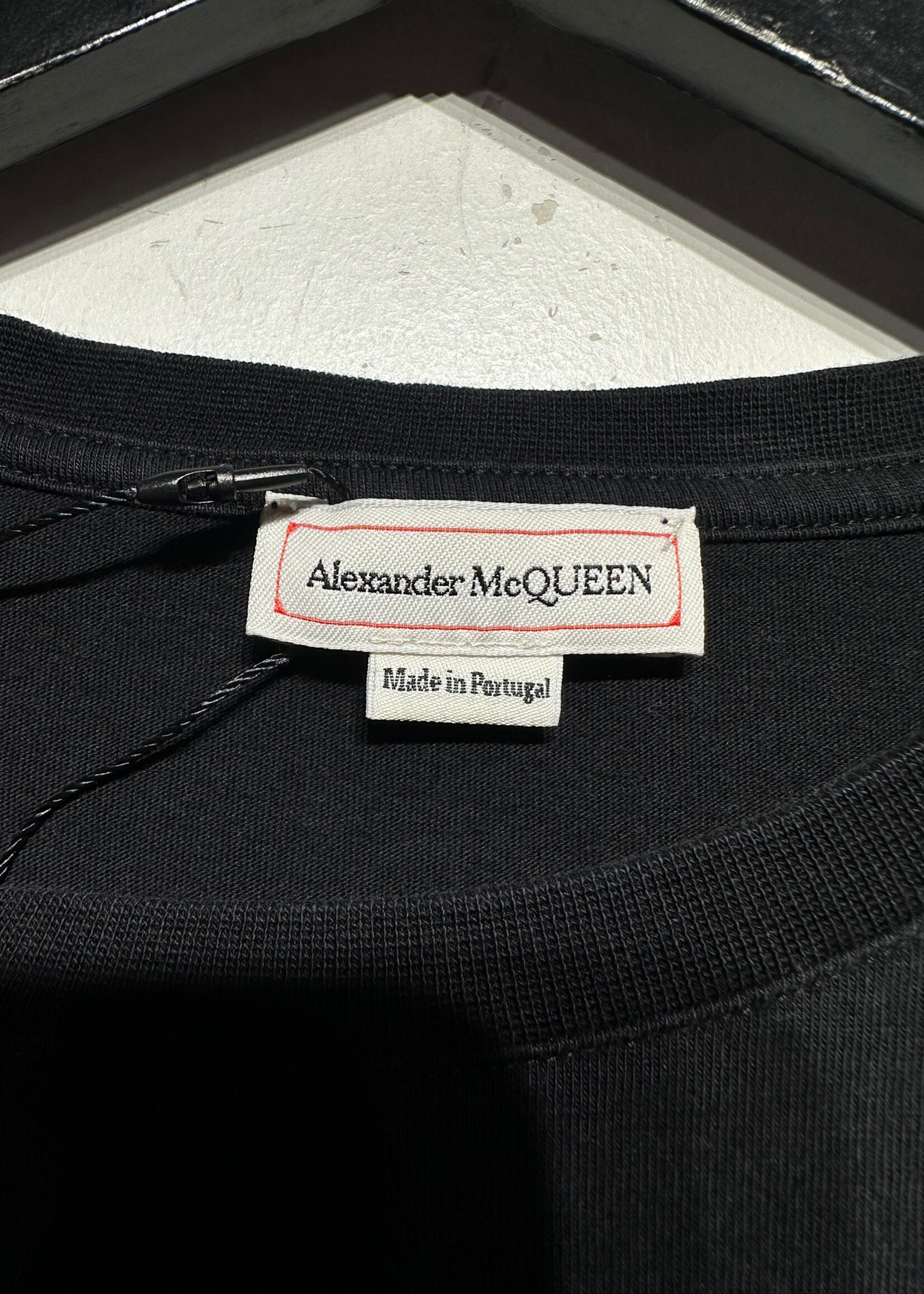 Alexander Mcqueen Selvedge Tape Logo Tee L