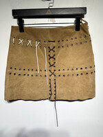 Charlotte Russe Brown Suede Mini Skirt Fem 28