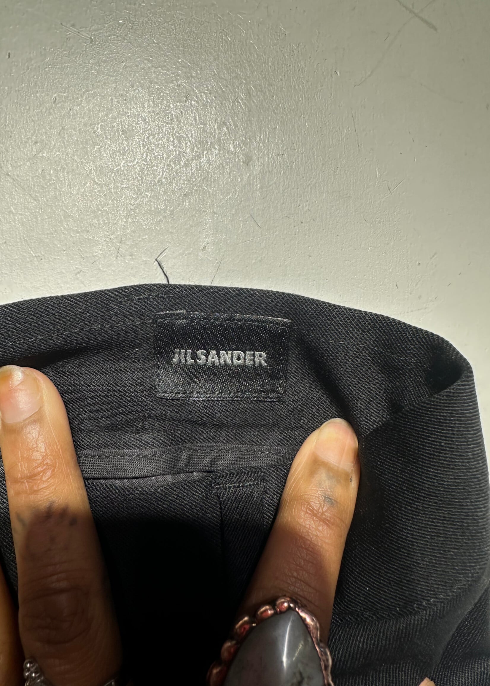 Jil Sander Black Pleated Trouser Masc 33