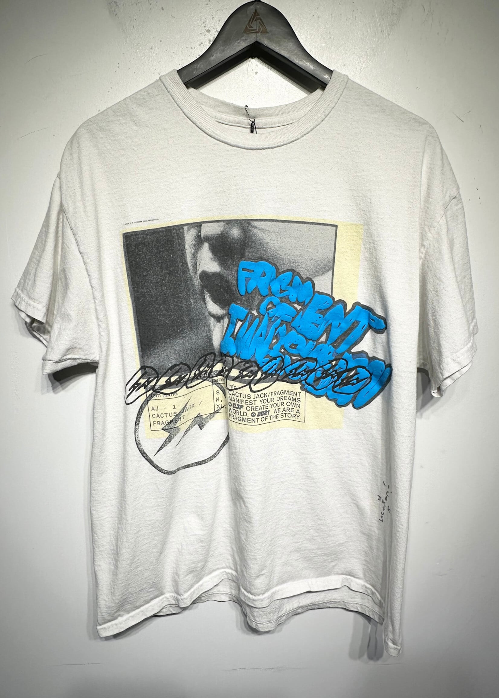 Cactus Jack x Fragment White Tee Masc L