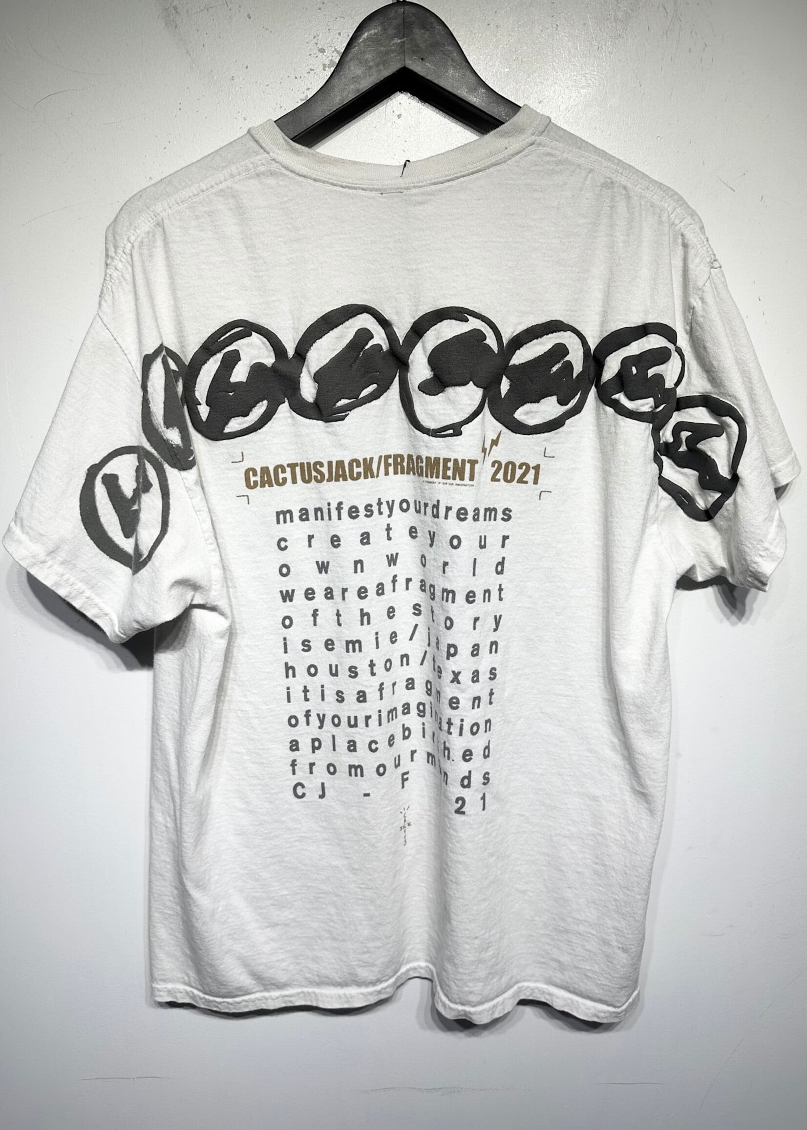 Cactus Jack x Fragment White Tee Masc L