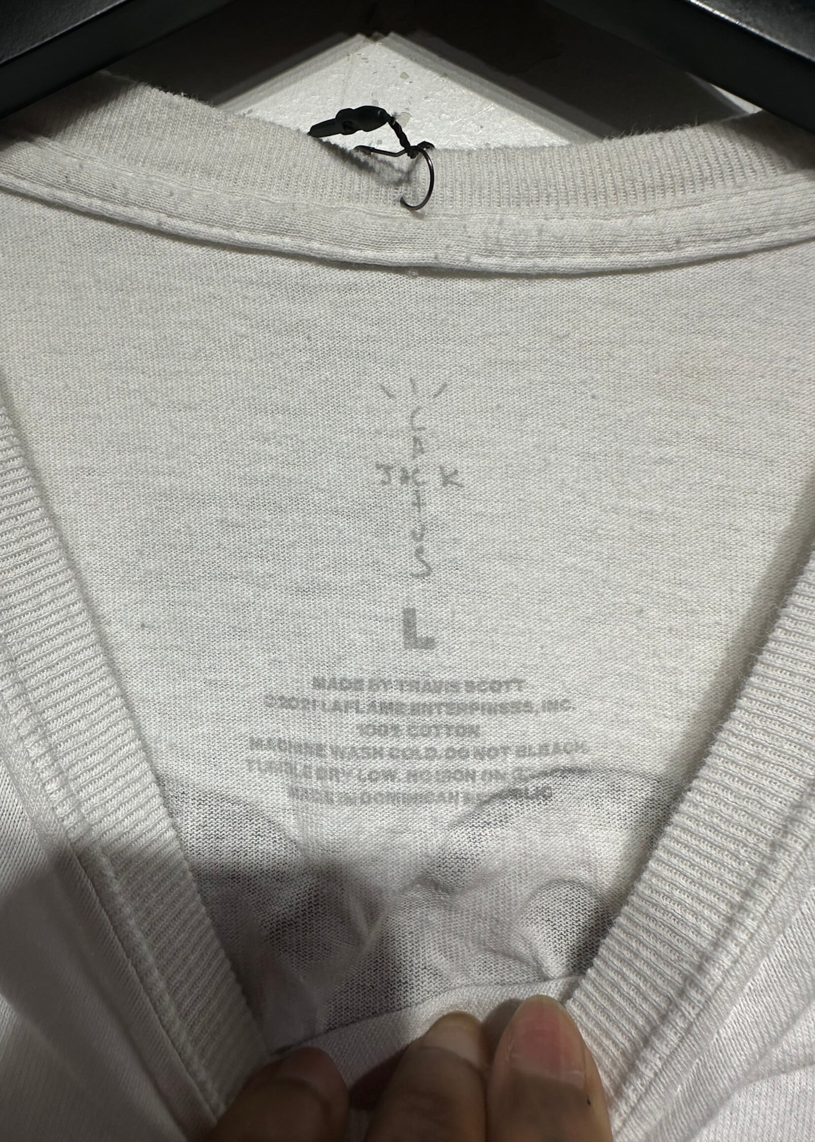 Cactus Jack x Fragment White Tee Masc L