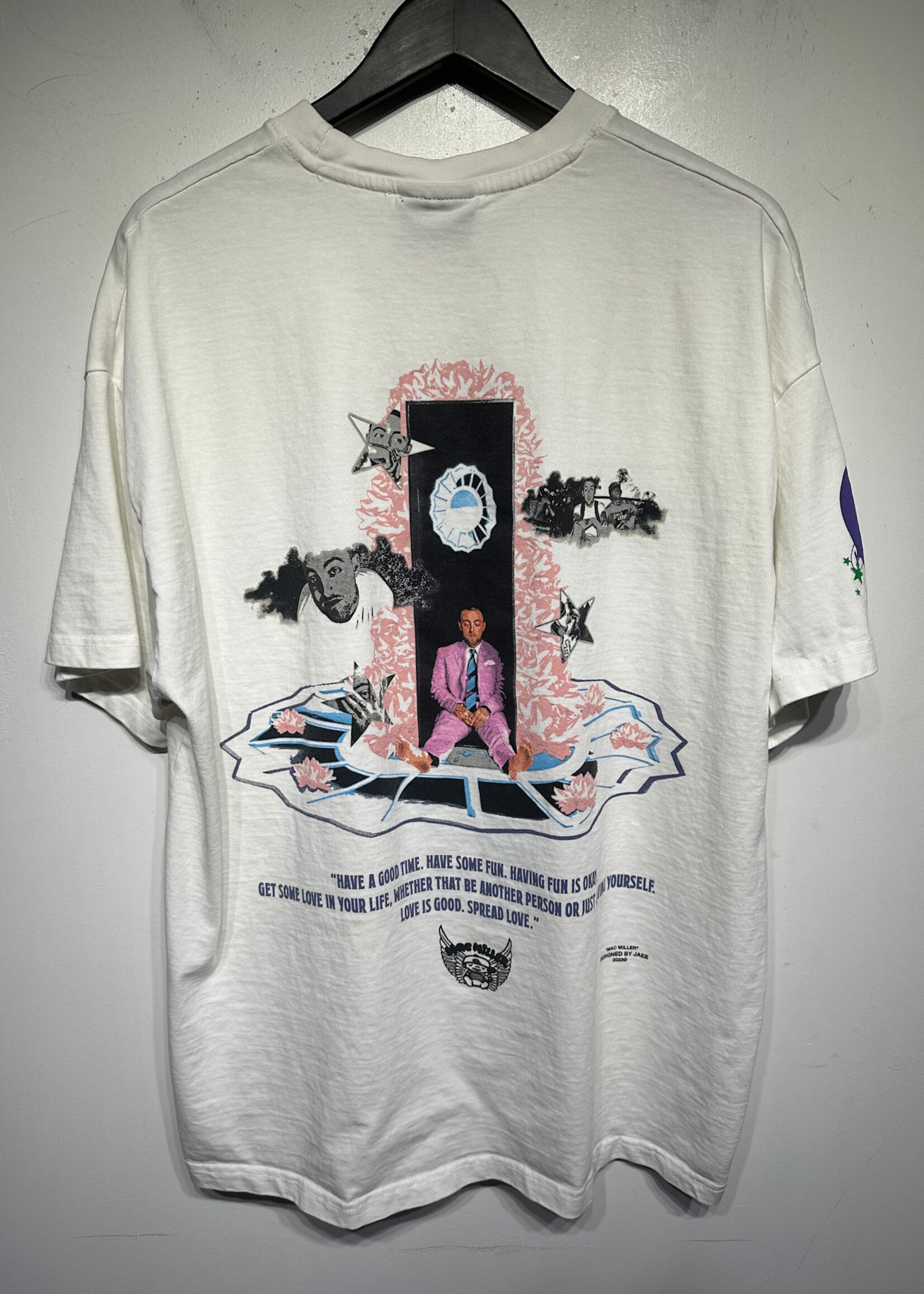 Jaee Editz Mac Miller White Tee XL